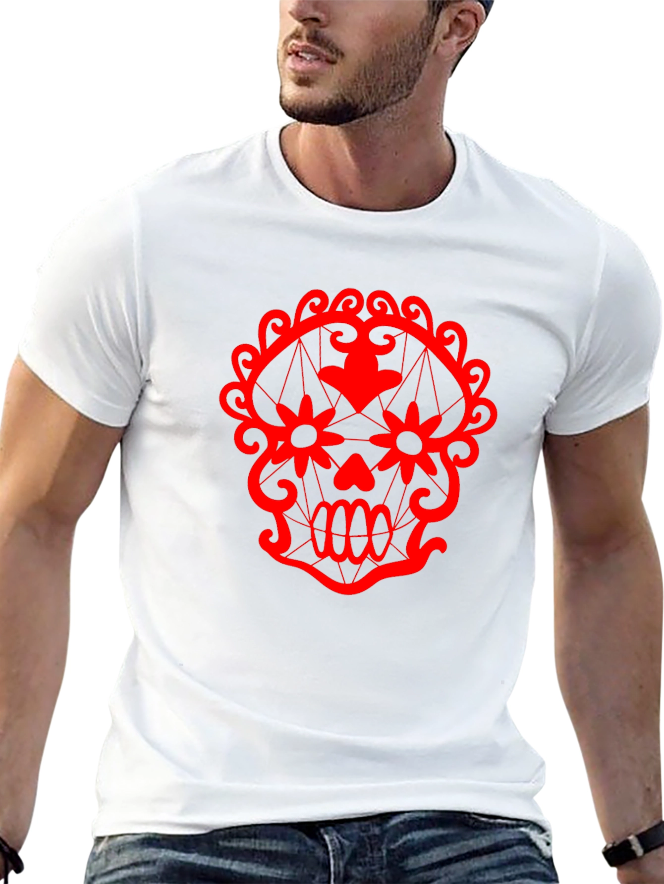 Sugar Skull Graphic Tee - Mens Black T-Shirt