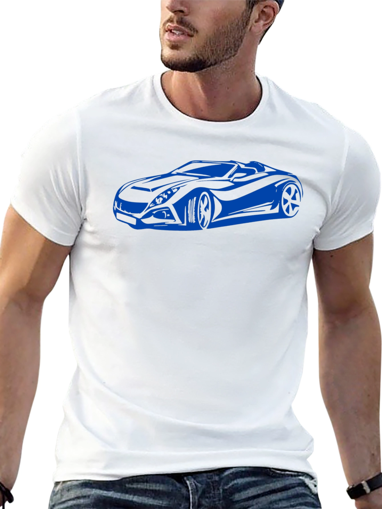 Cool Car Graphic Black T-Shirt - Stylish and Trendy