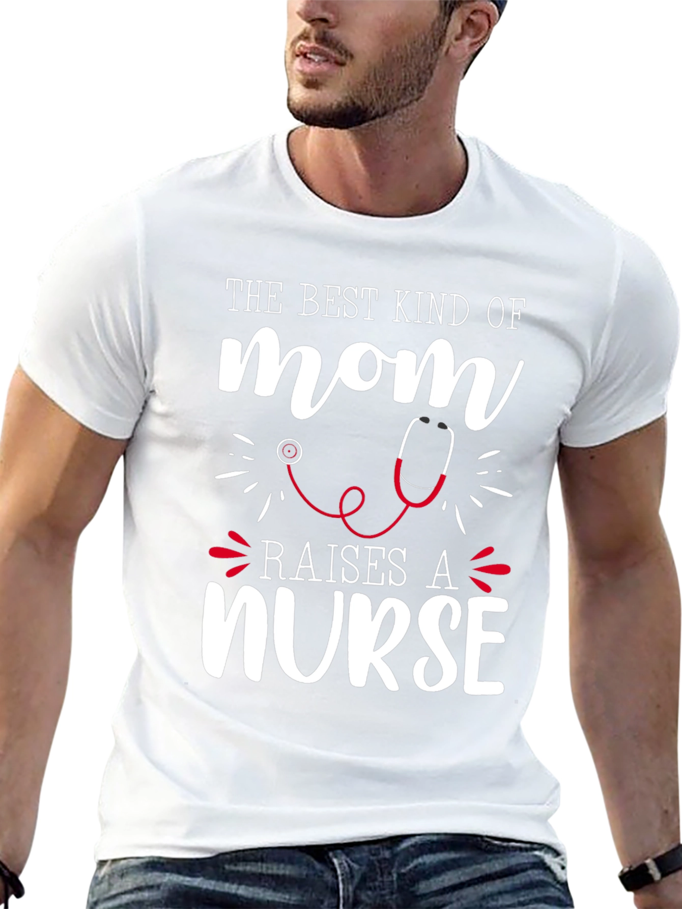 Best Mom Raises a Nurse Graphic Tee