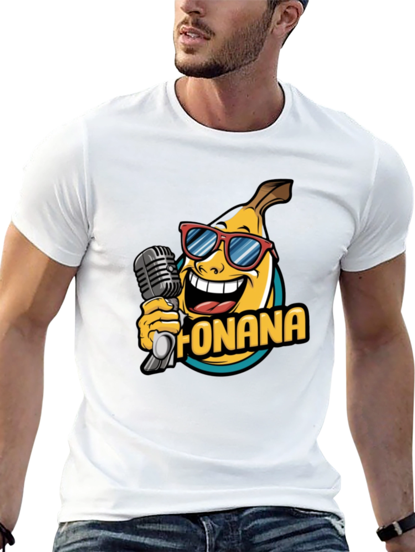 Funana Banana Graphic Tee - Black