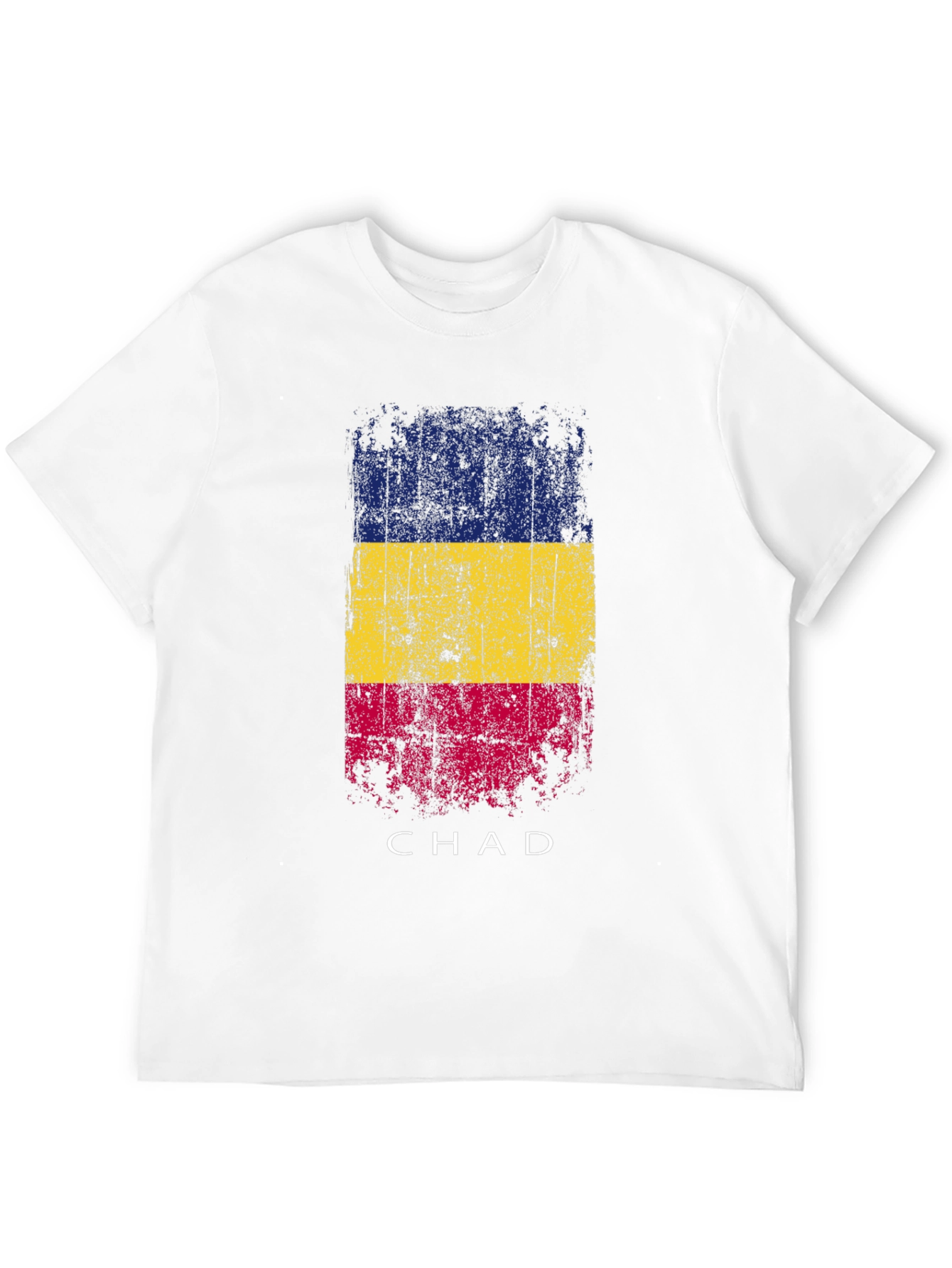 Chad Flag T-Shirt - Distressed Graphic Tee