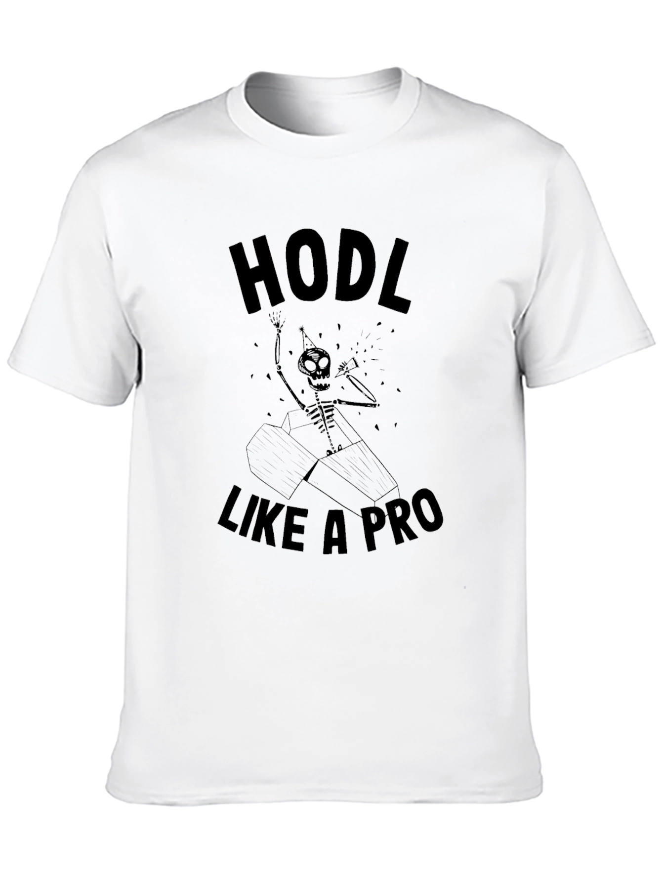 HODL Like A Pro Black T-Shirt Crypto Enthusiast Tee