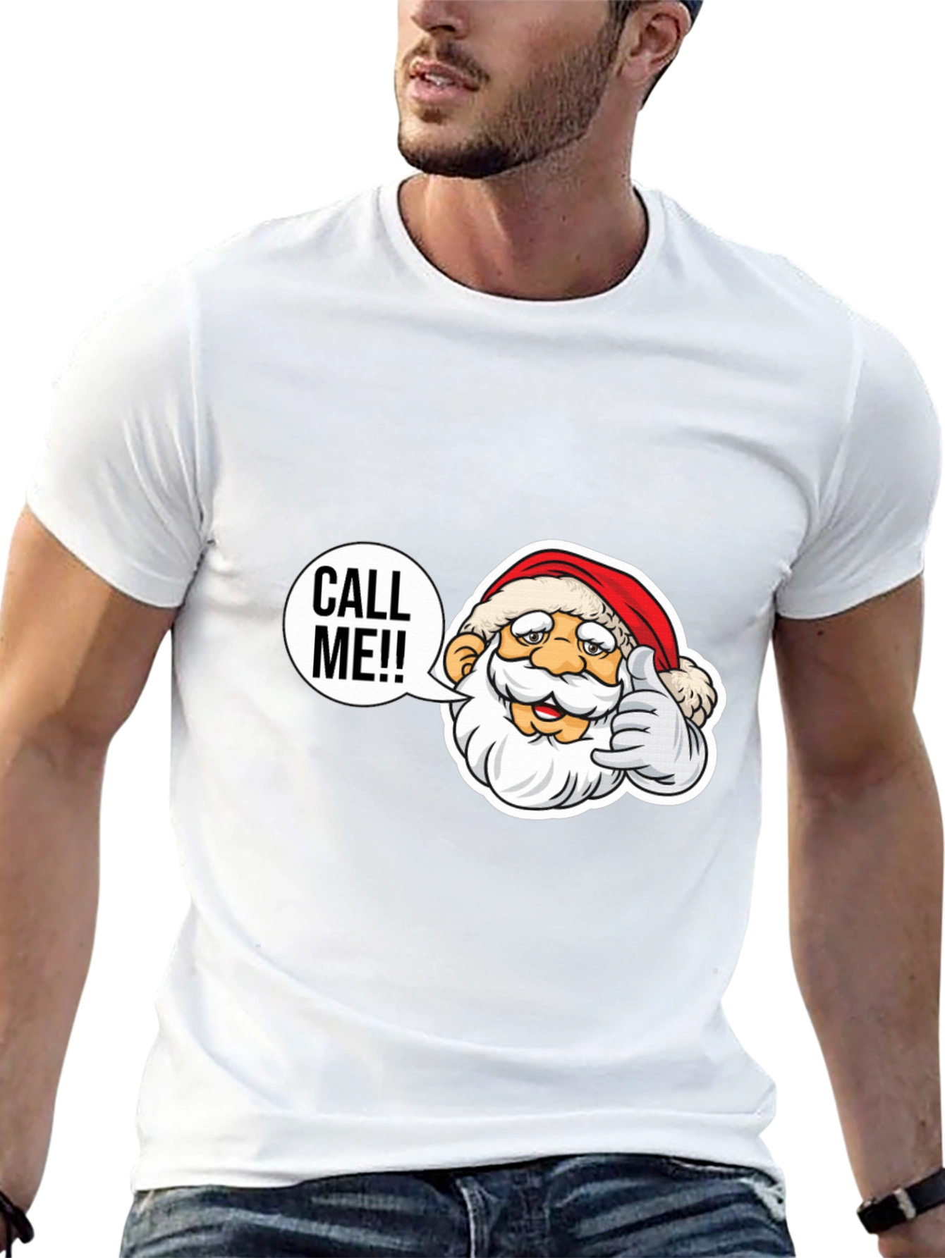 Call Me Santa T-Shirt - Holiday Cheer Apparel