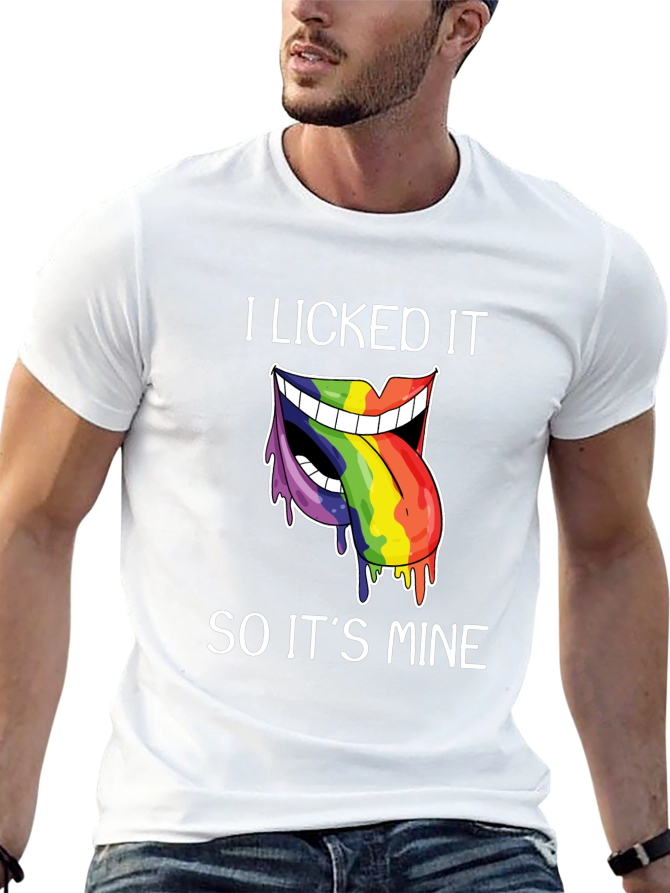 I Licked It T-Shirt Funny Pride Tee