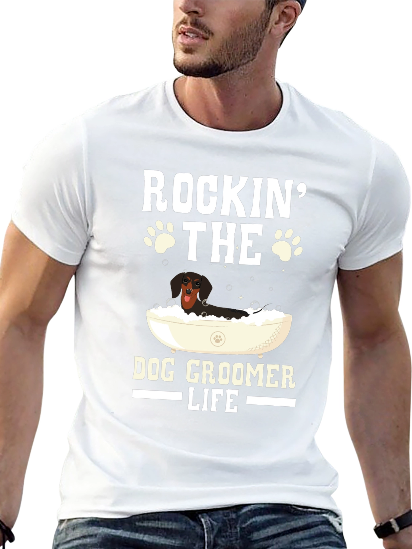 Rockin the Dog Groomer Life T-Shirt