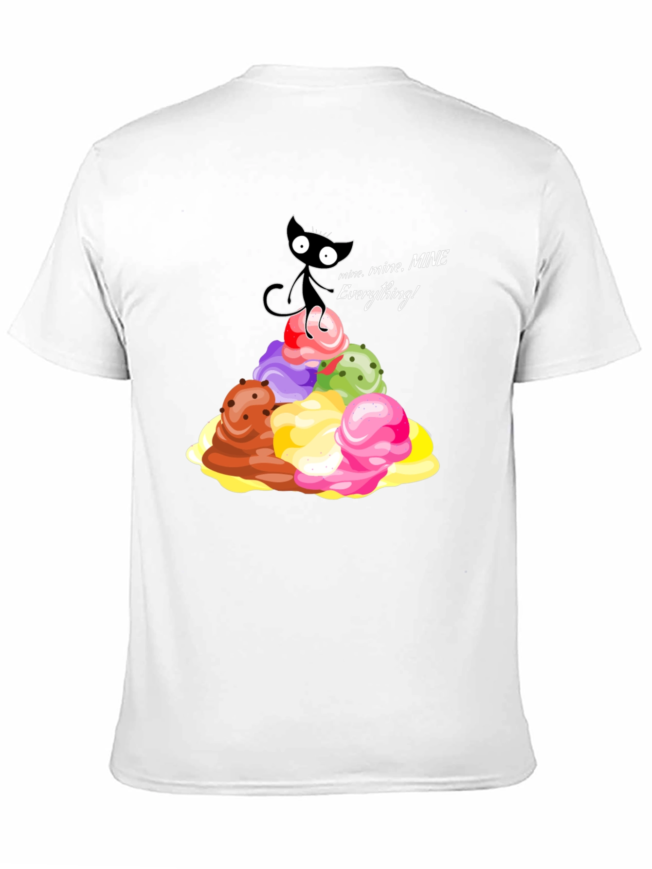 Cute Cat Ice Cream Lover T-Shirt