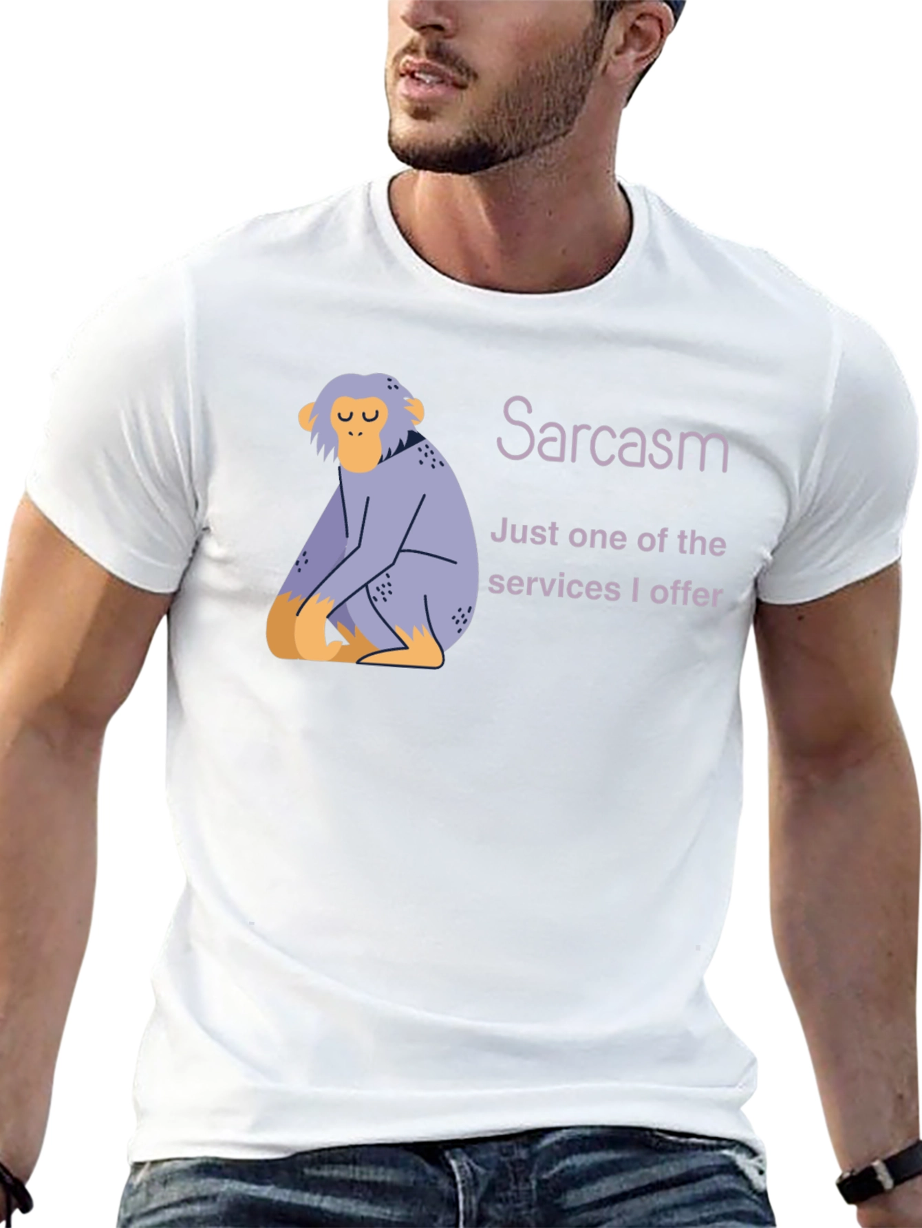 Sarcasm Monkey T-Shirt - Humorous Graphic Tee