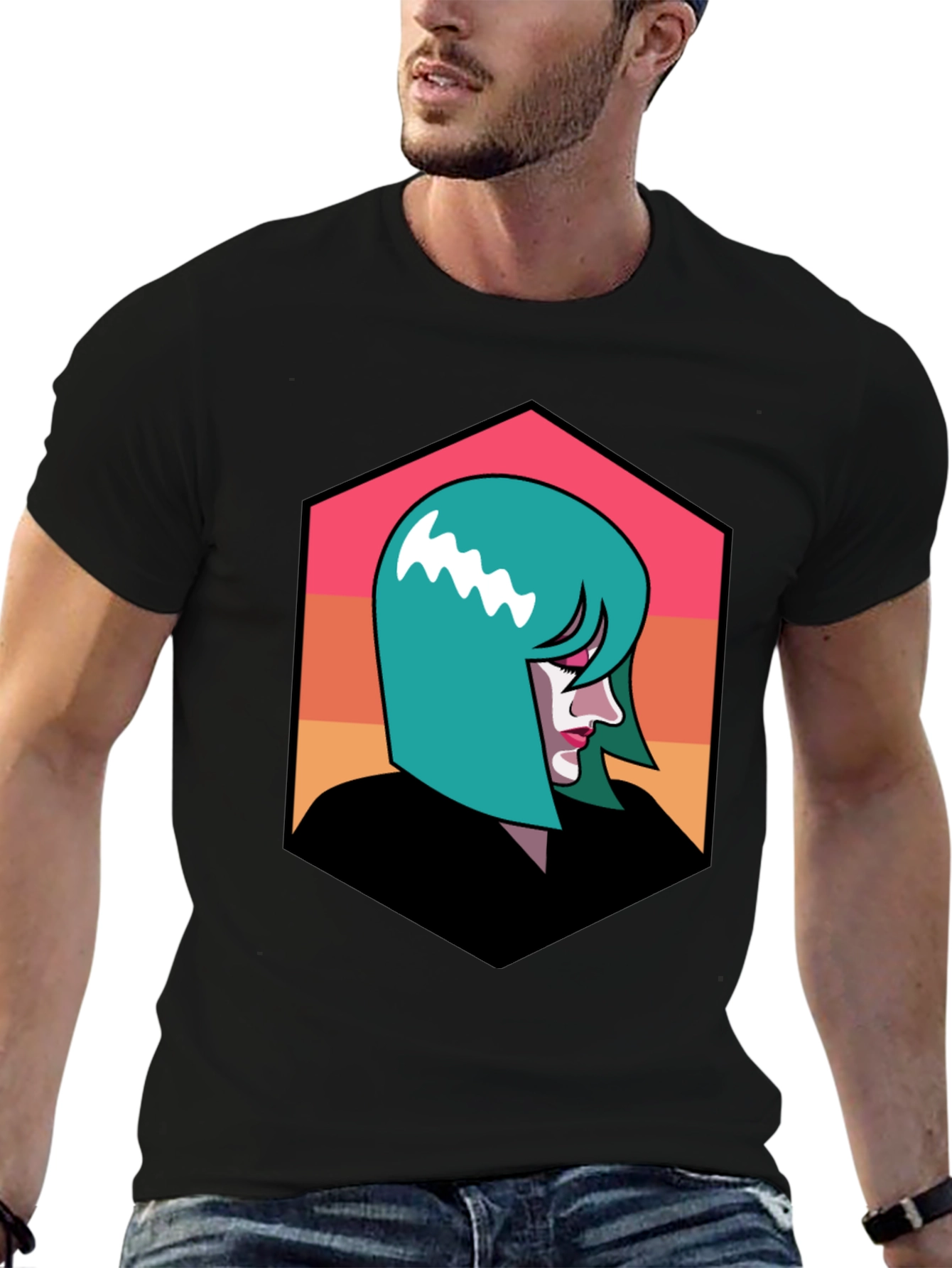 Retro Woman Graphic Tee - Stylish Comfort