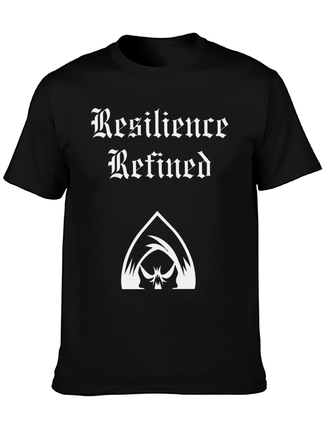 Resilience Refined Graphic Tee - Black Cotton Blend
