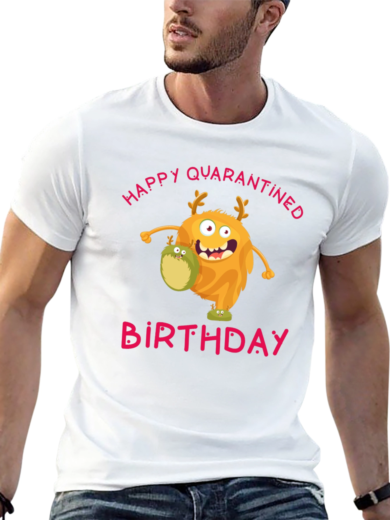 Quarantined Birthday Monster Graphic T-Shirt