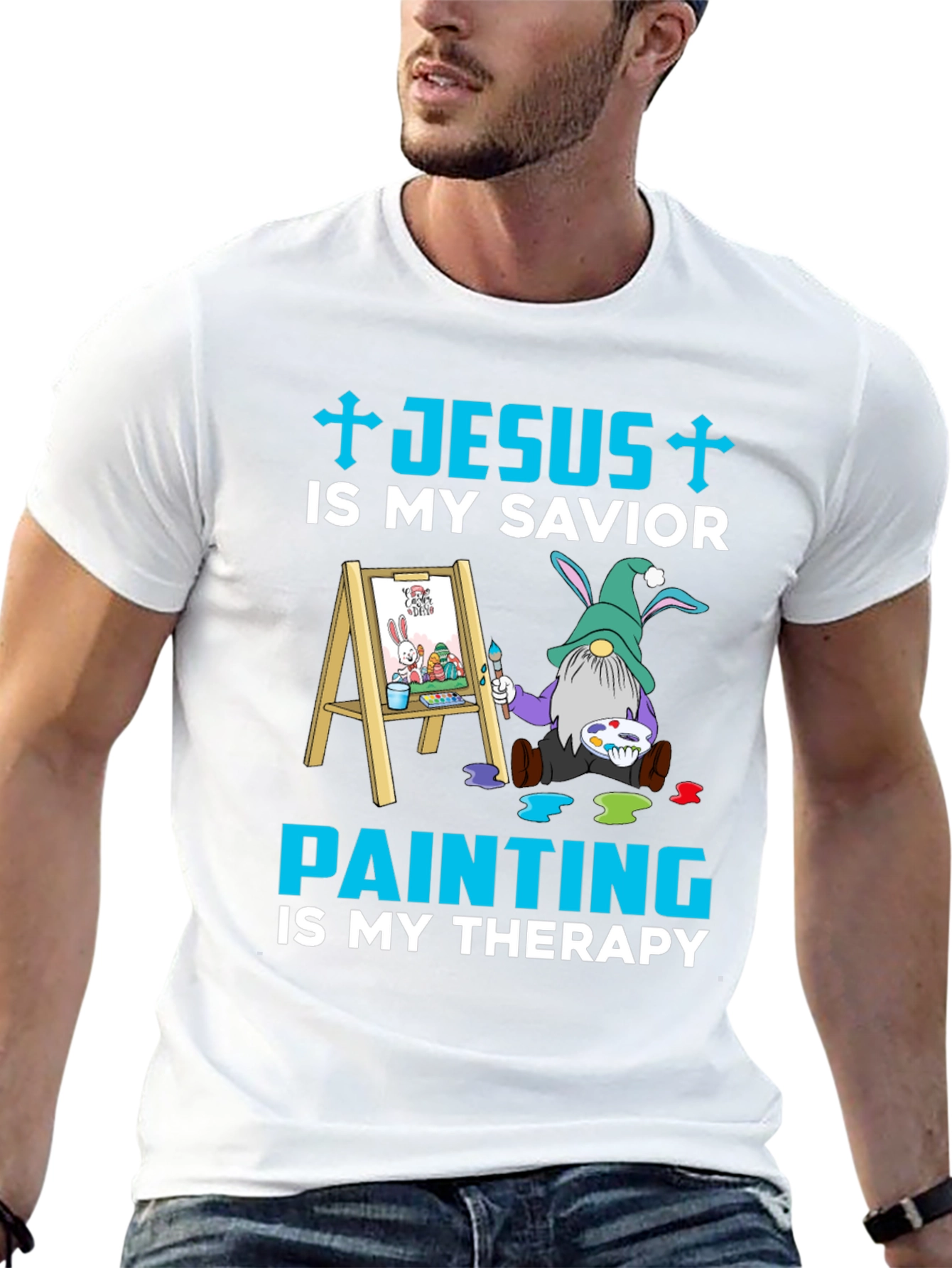 Jesus is My Savior Painting Therapy T-Shirt