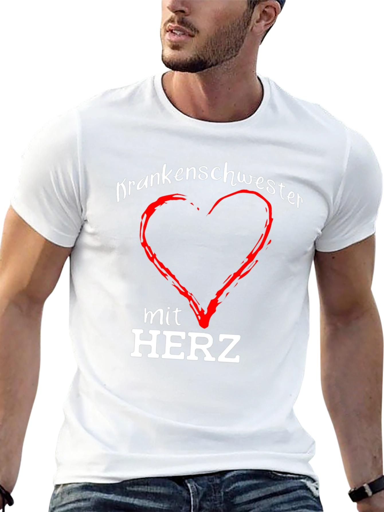 Krankenschwester mit Herz T-Shirt - Nurse with Heart