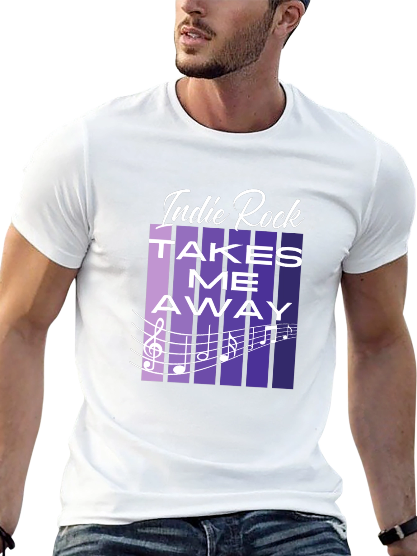 Indie Rock Takes Me Away Graphic T-Shirt