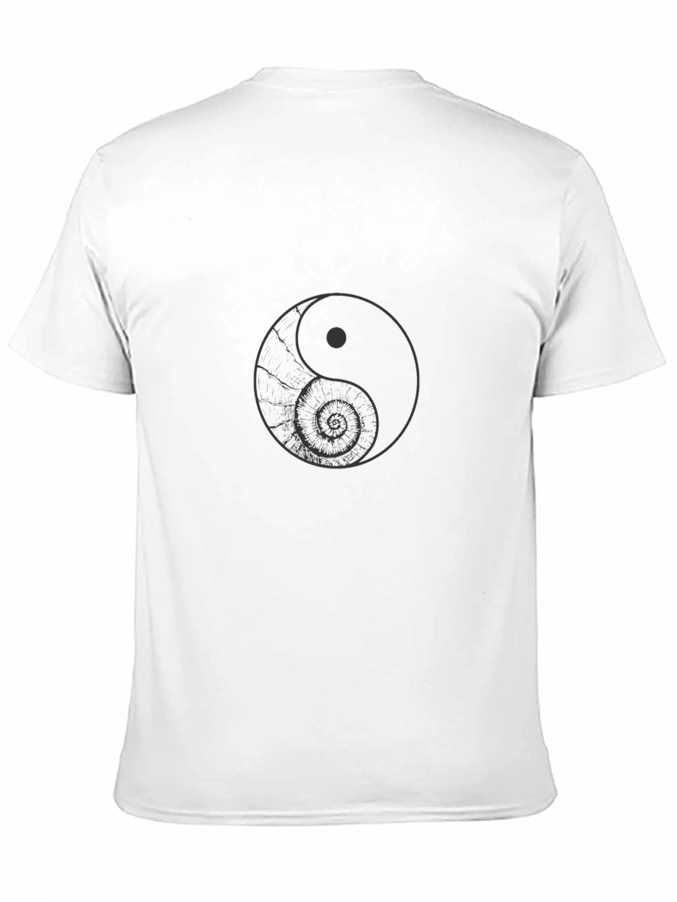 Yin and Yang Graphic Tee - Classic Black T-Shirt