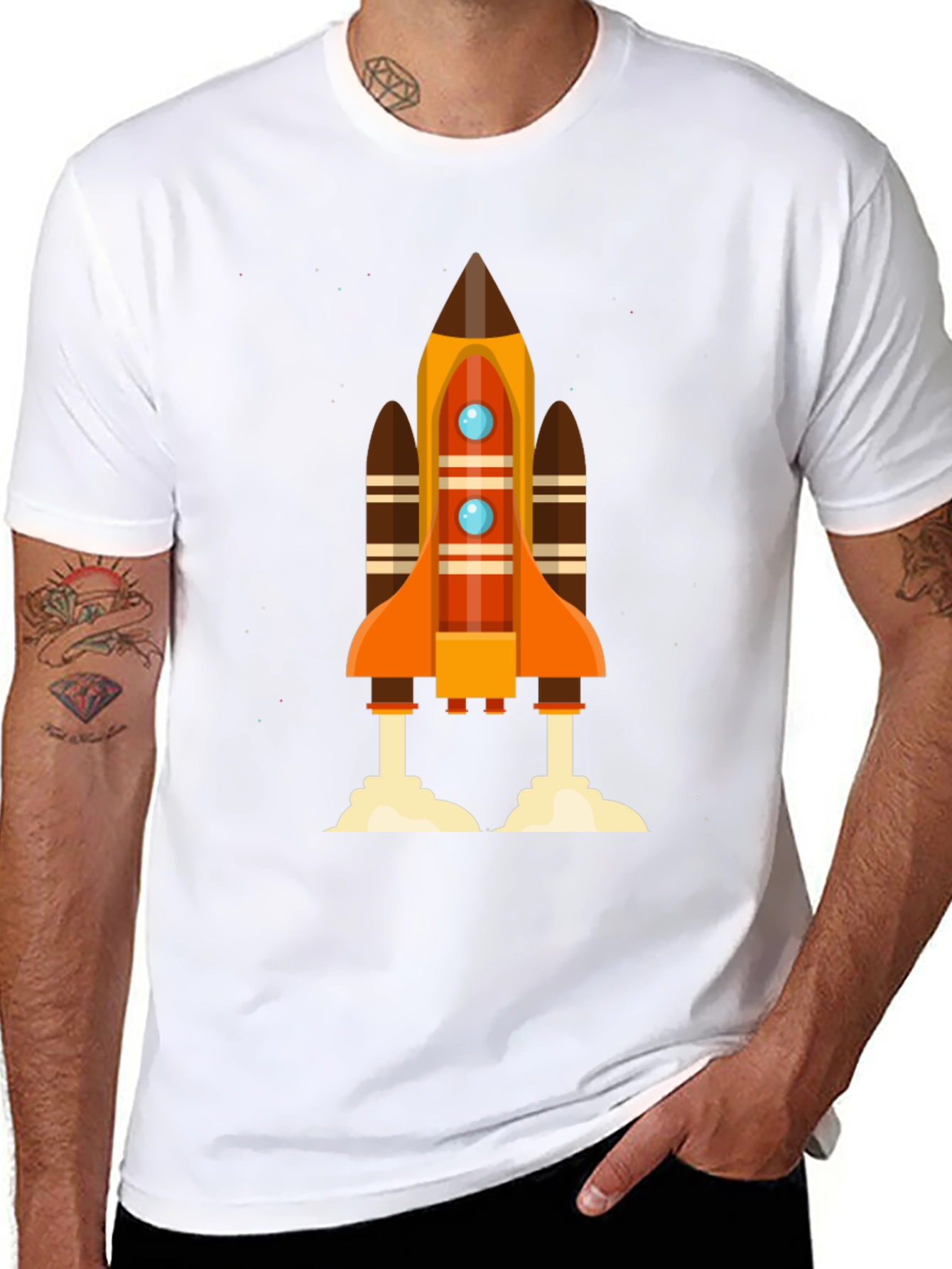 Rocket Launch Graphic T-Shirt