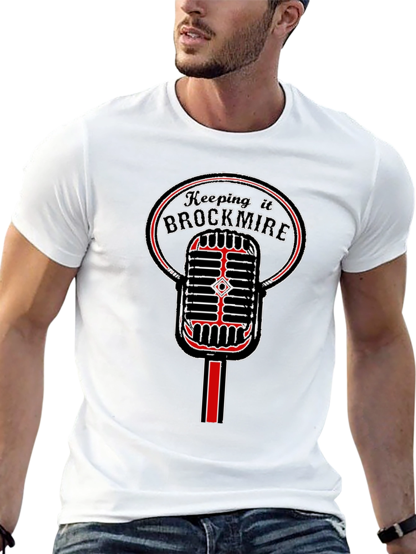 Keeping it Brockmire Microphone T-Shirt