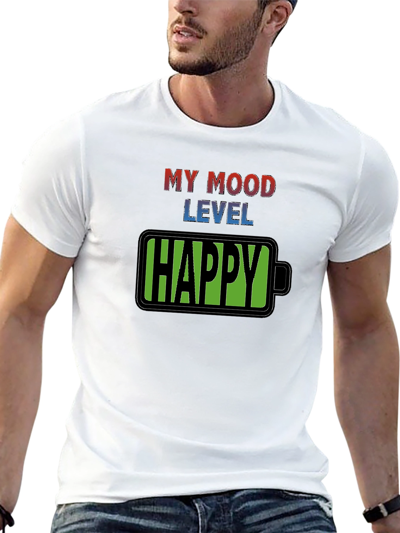 My Mood Level Happy T-Shirt