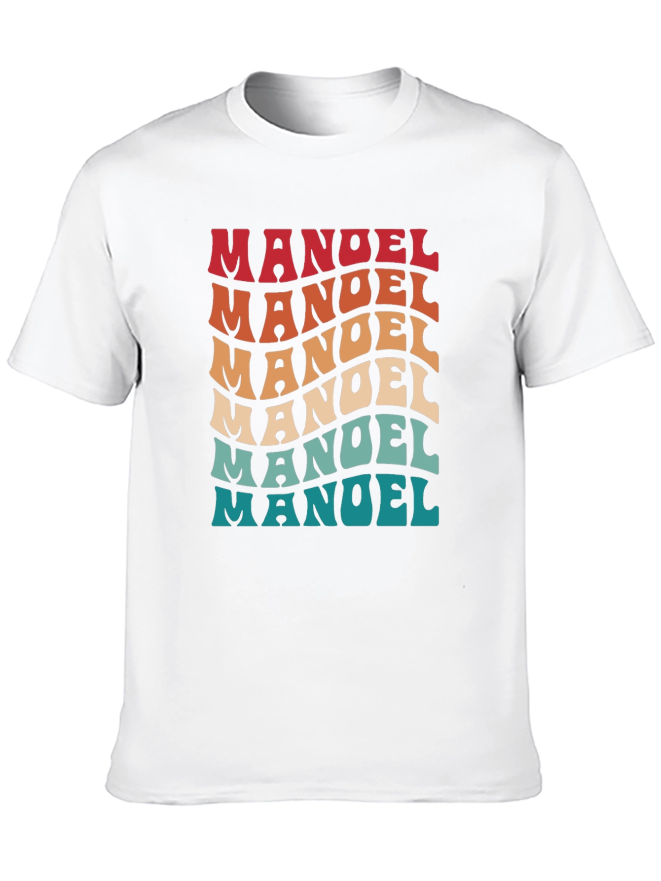 Retro Wavy Manuel Graphic T-Shirt