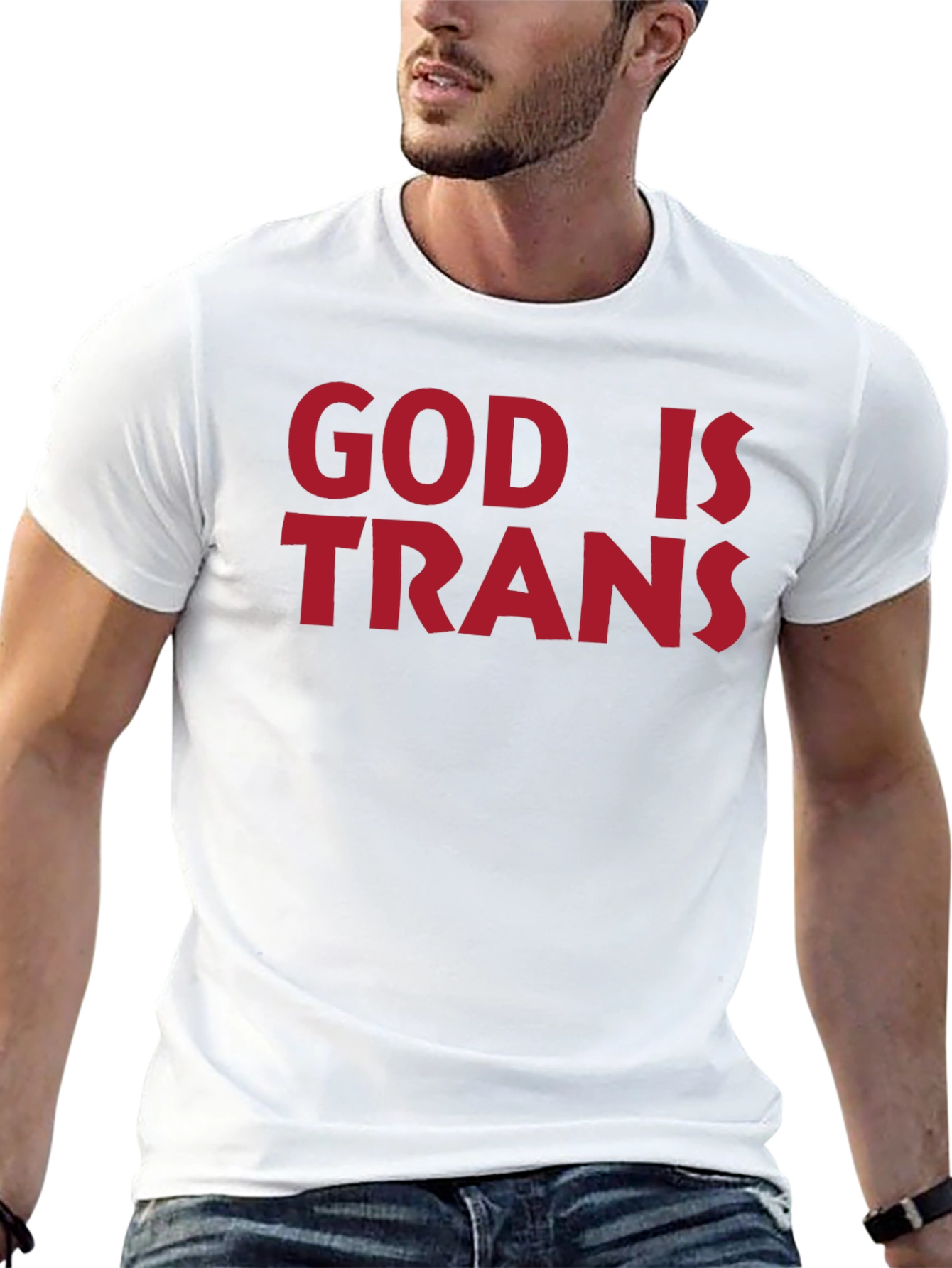 God is Trans T-Shirt - Bold Statement Tee