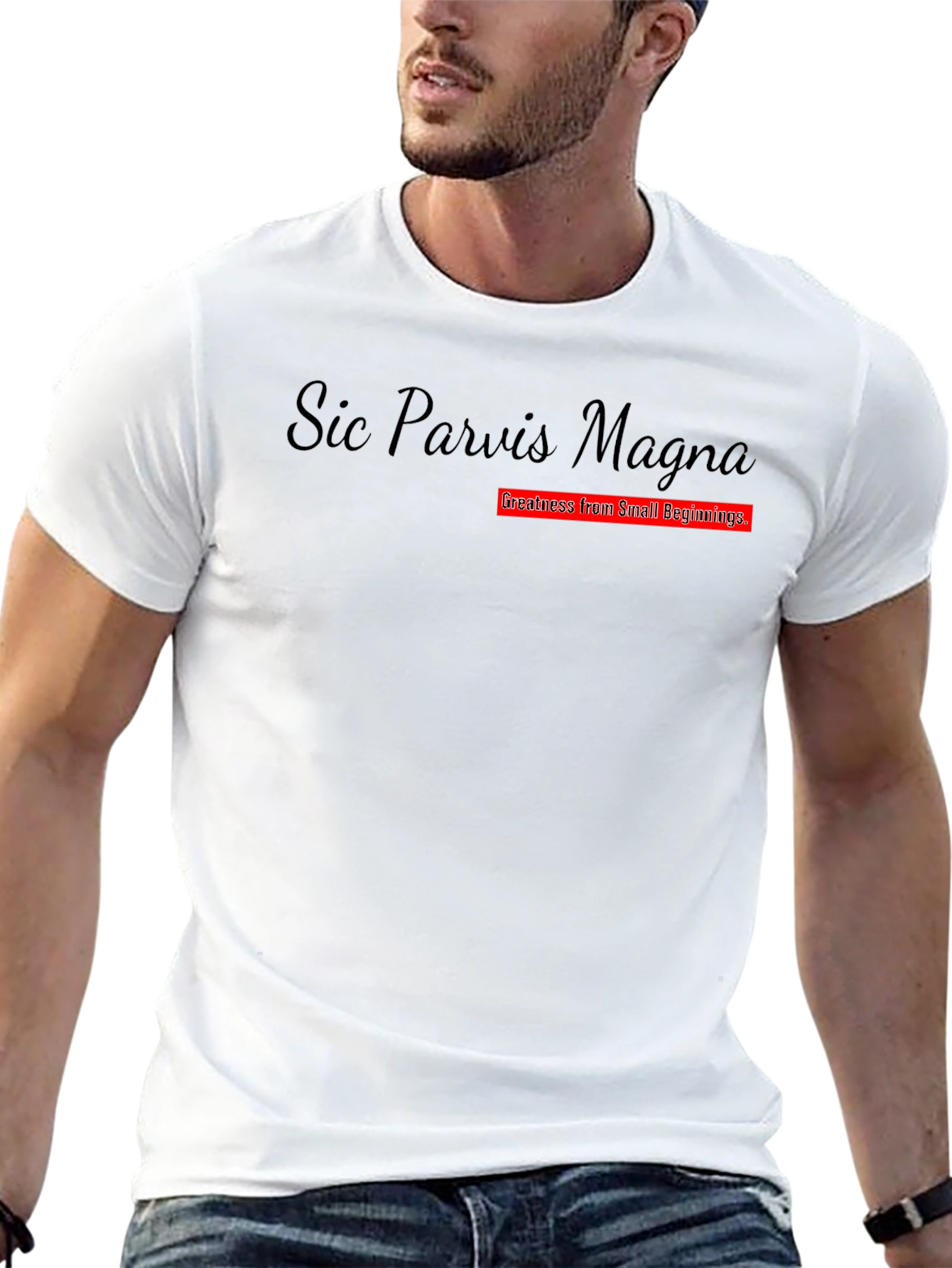 Sic Parvis Magna Graphic T-Shirt