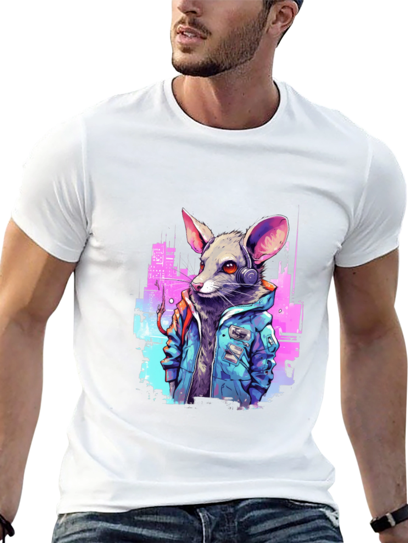 Cyberpunk Rat T-Shirt - Urban Style