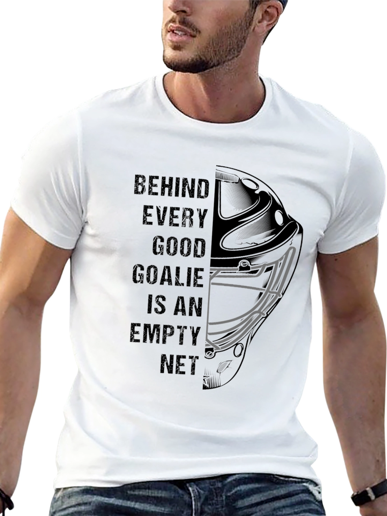 Hockey Goalie T-Shirt - Behind Every Good Goalie...