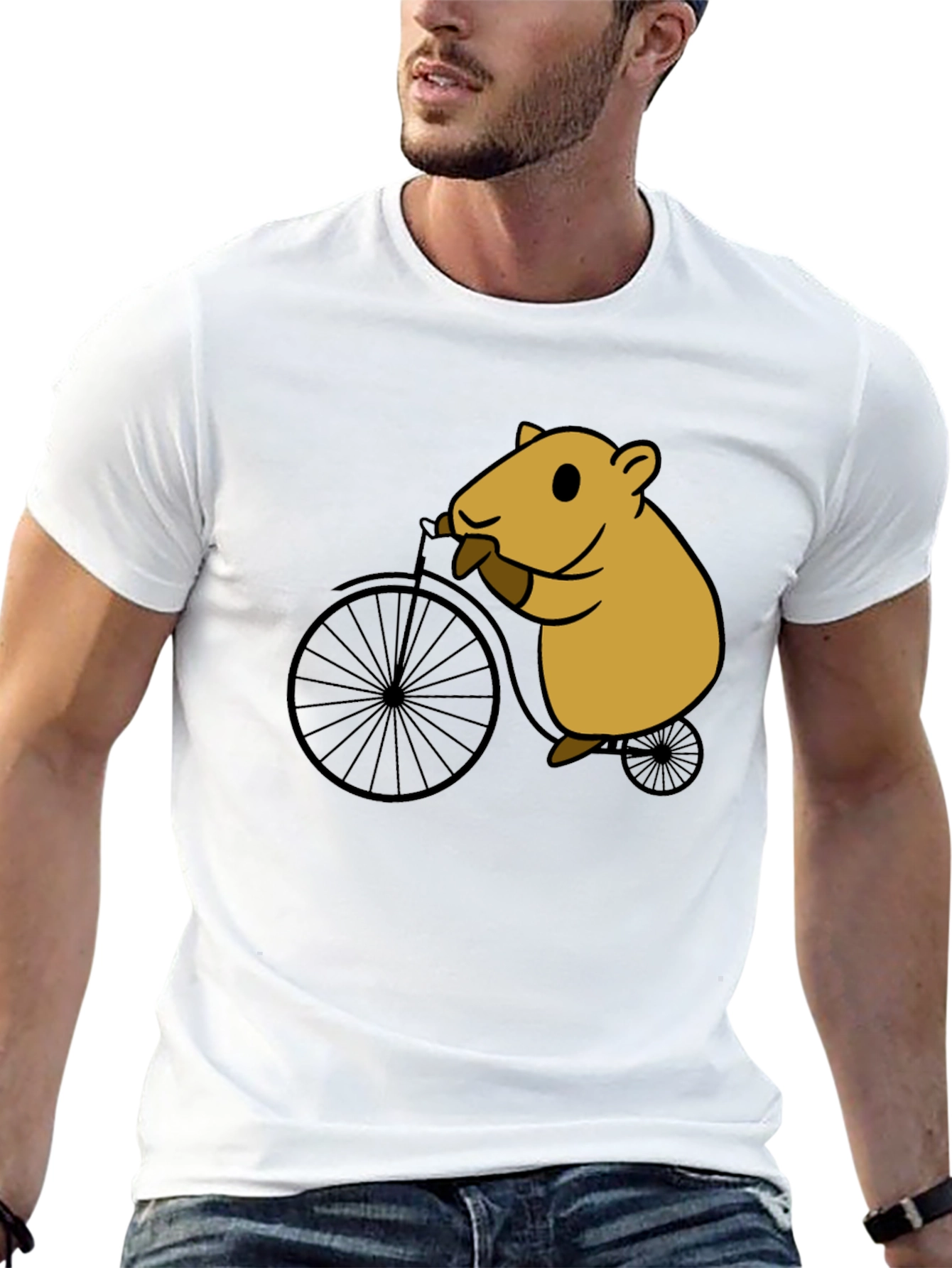 Hamster on Bike Graphic Tee - Unisex