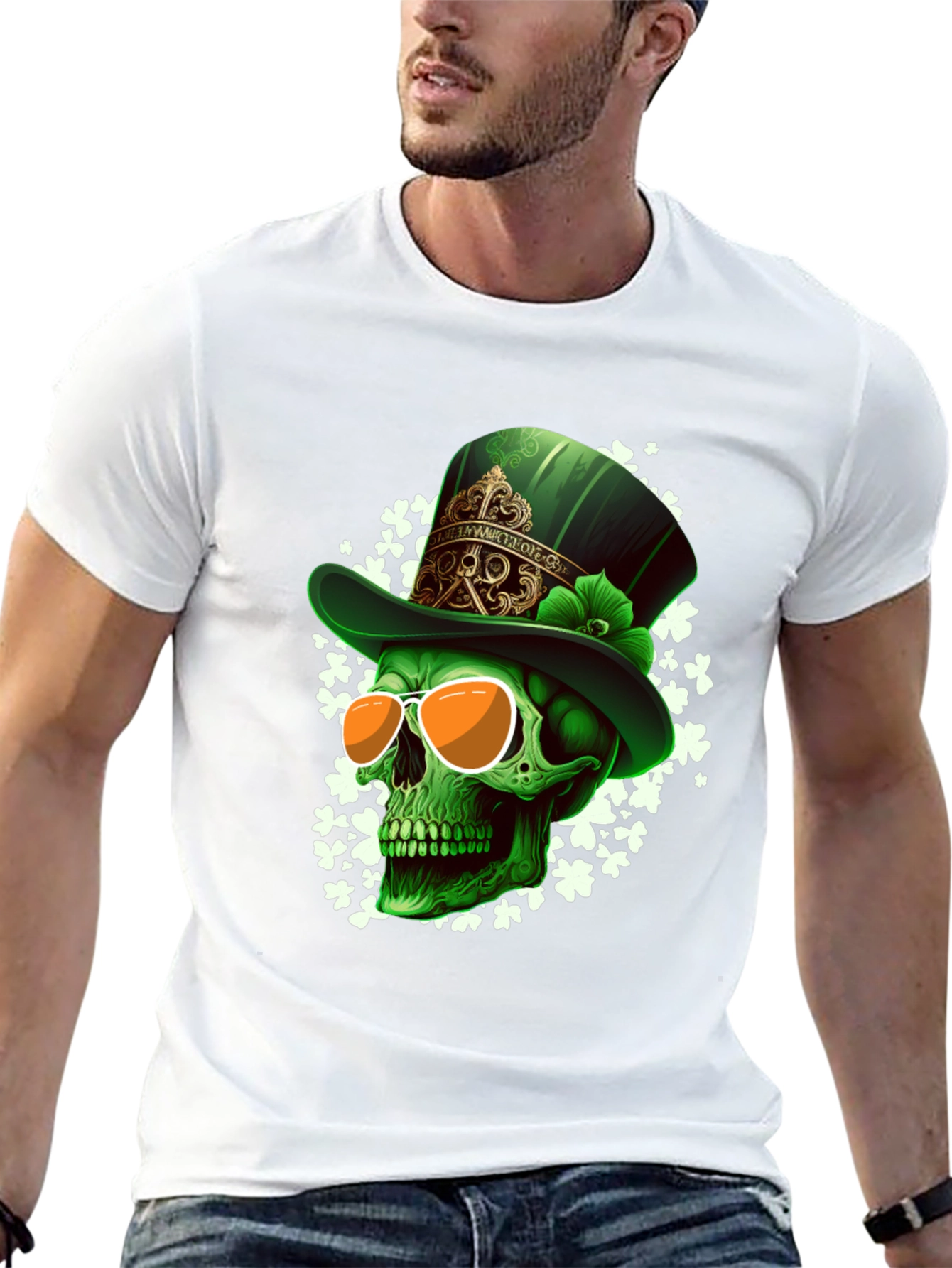 St. Patricks Day Skull T-Shirt