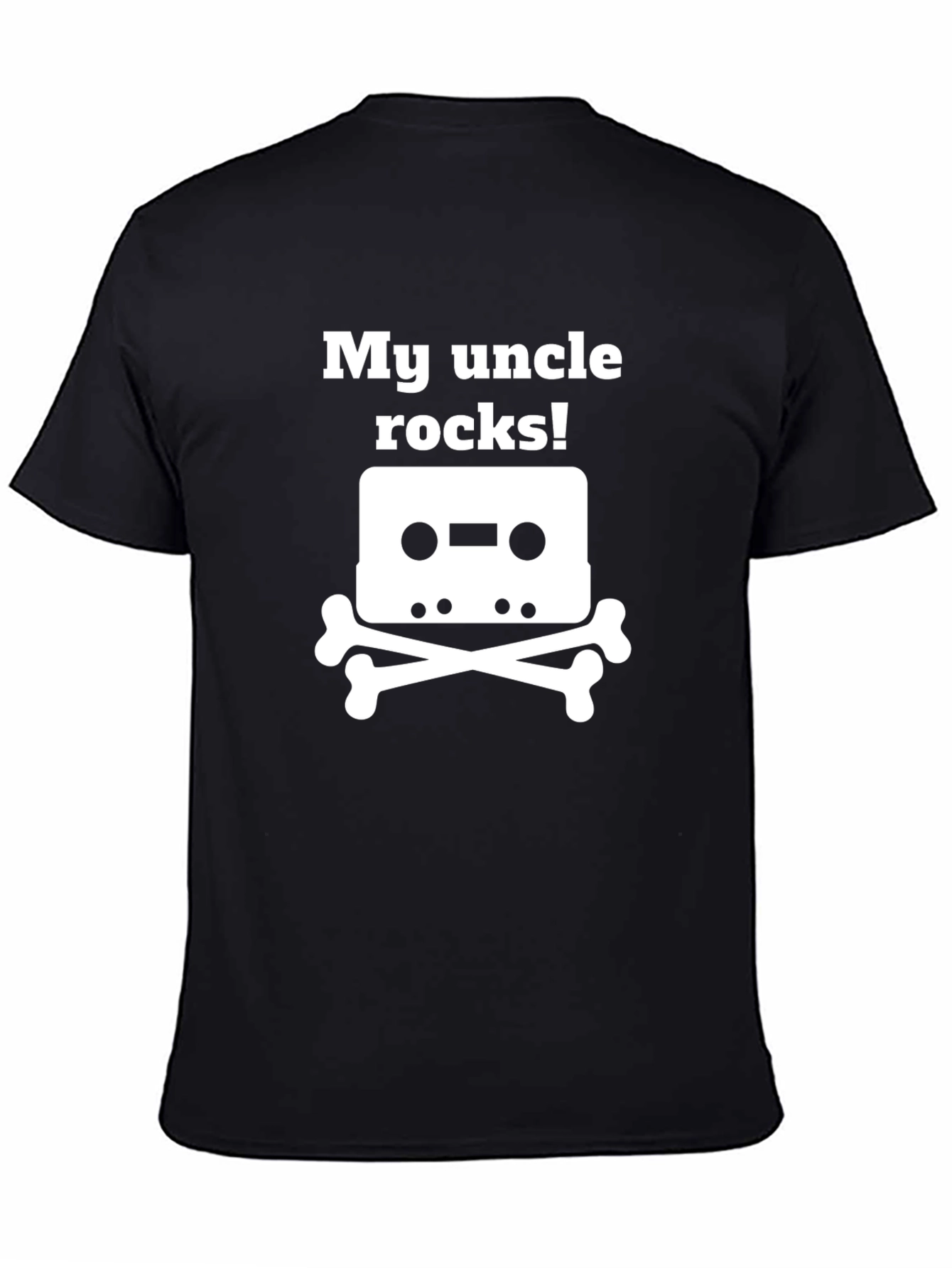 My Uncle Rocks! Cassette Bones Graphic T-Shirt