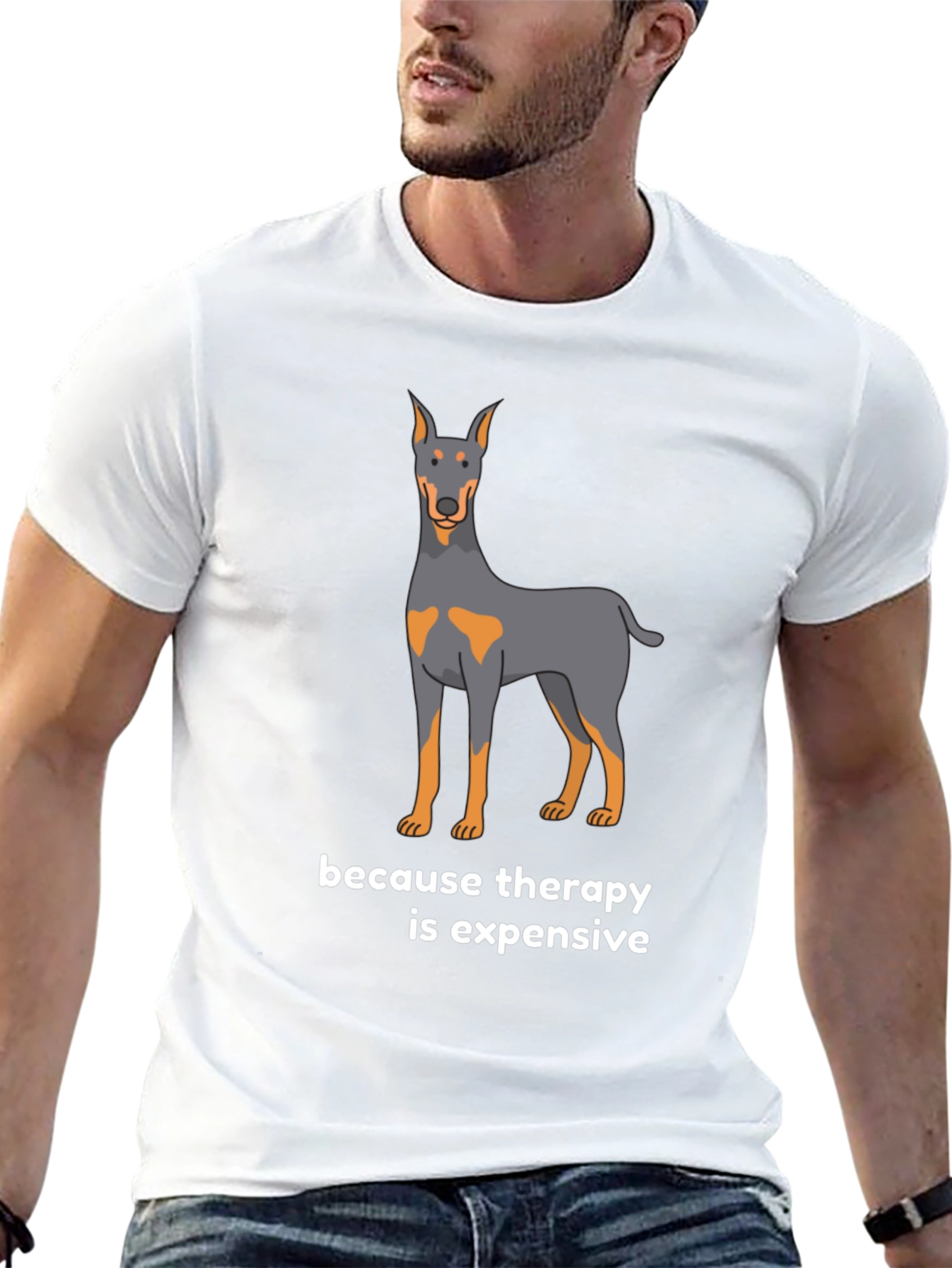 Dog Therapy T-Shirt - Because Therapy is Expensive