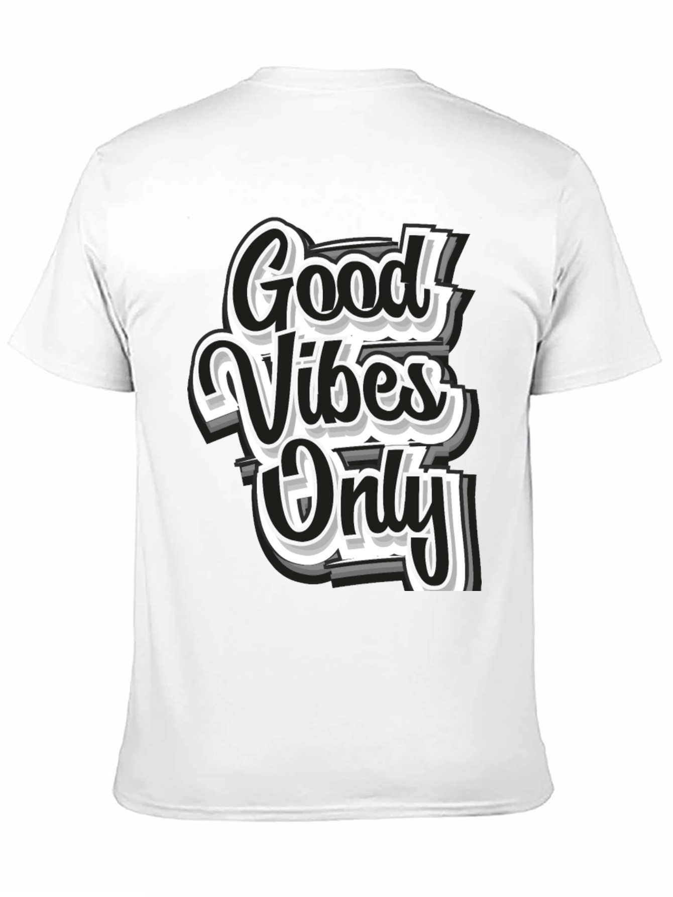 Good Vibes Only Black Graphic Tee