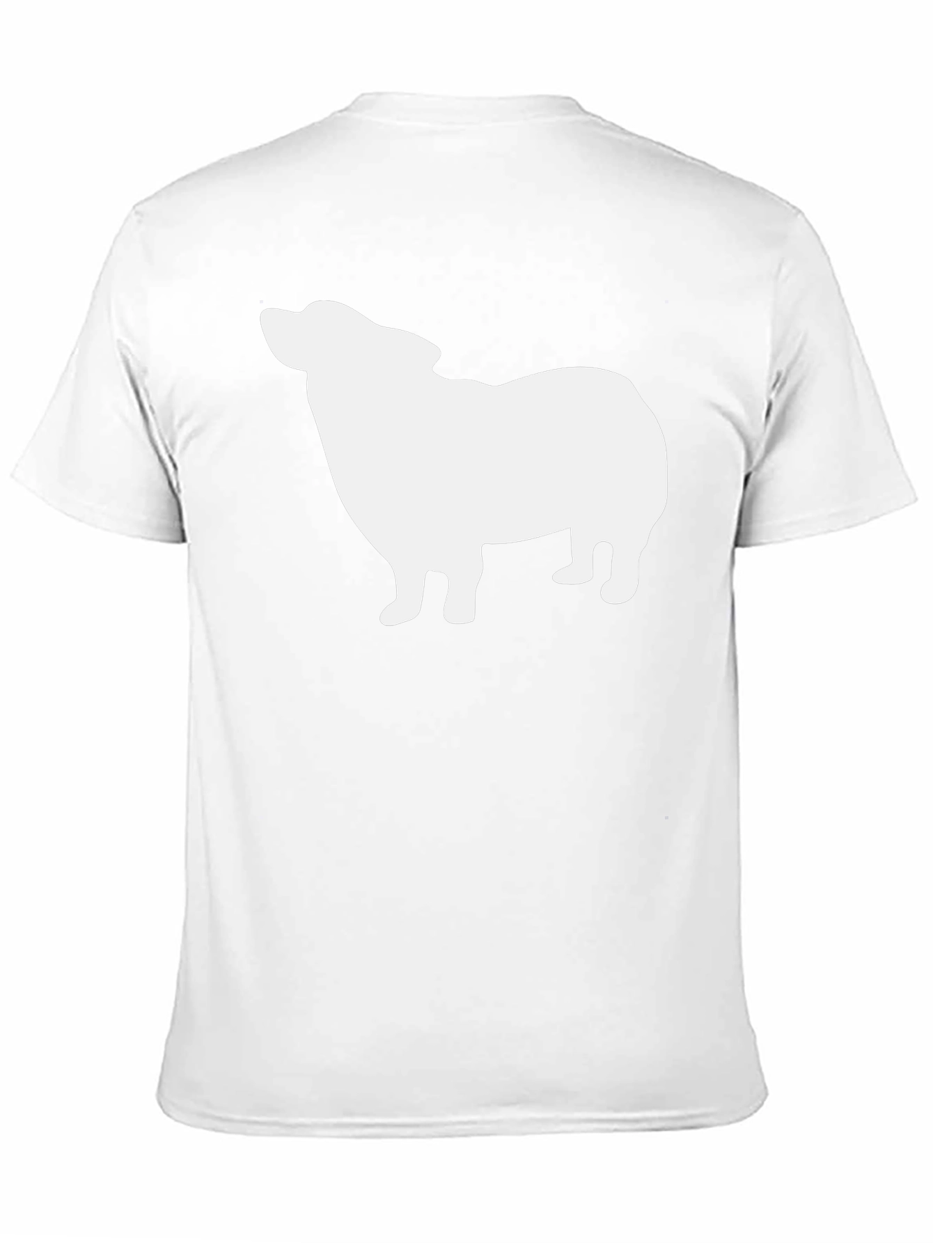 Dog Silhouette Black T-Shirt