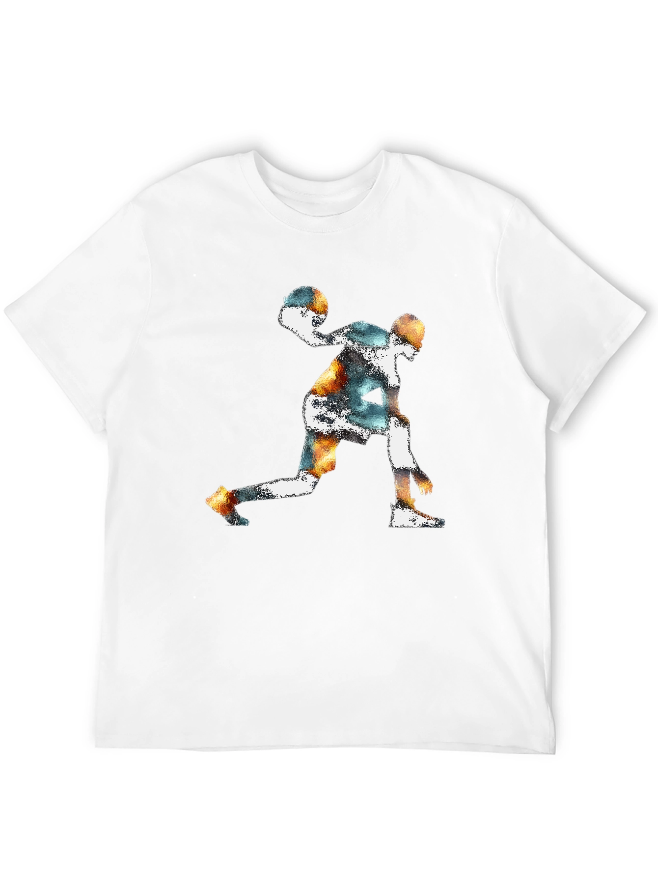 Basketball Player Graphic Print T-Shirt