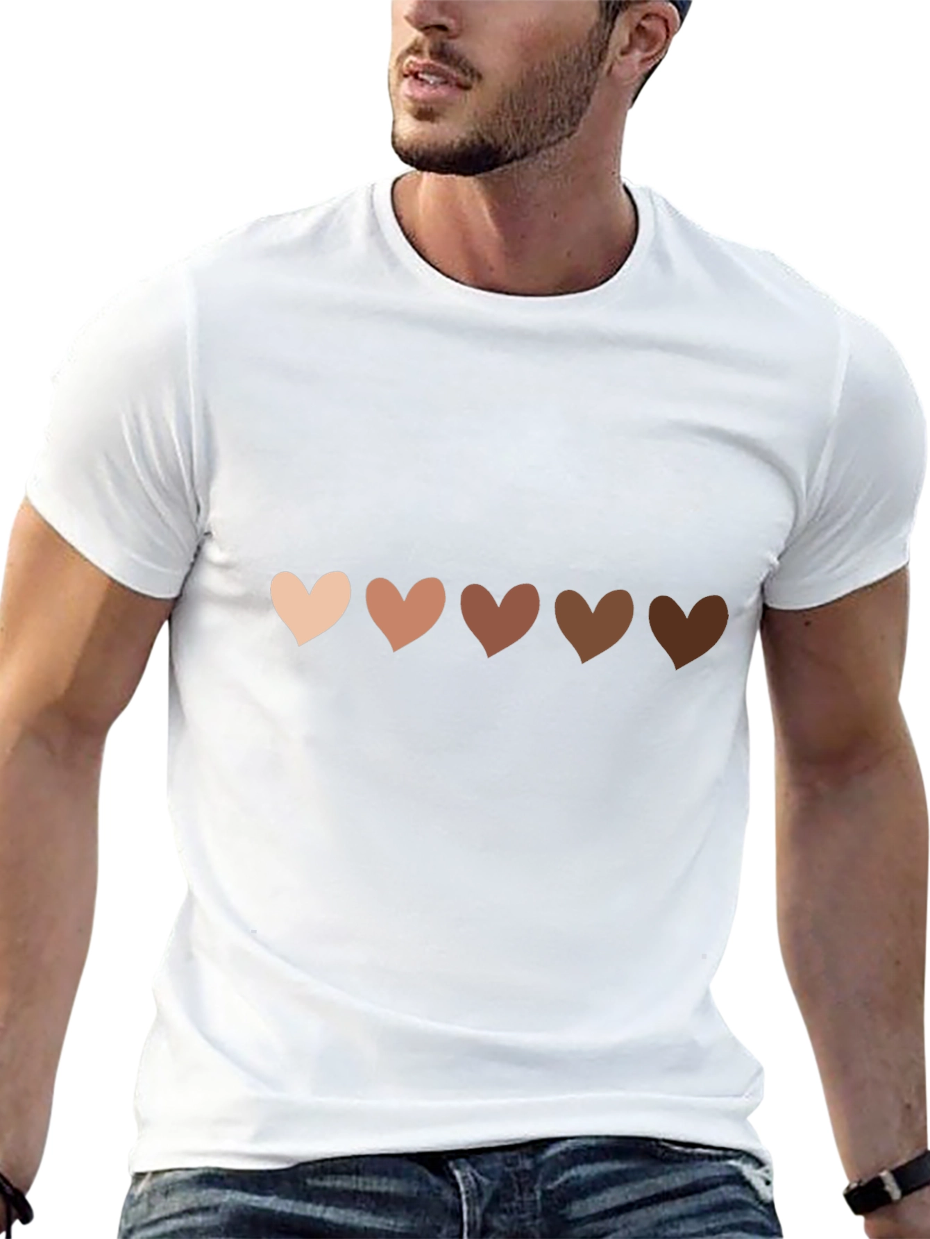 Diversity Hearts Black T-Shirt