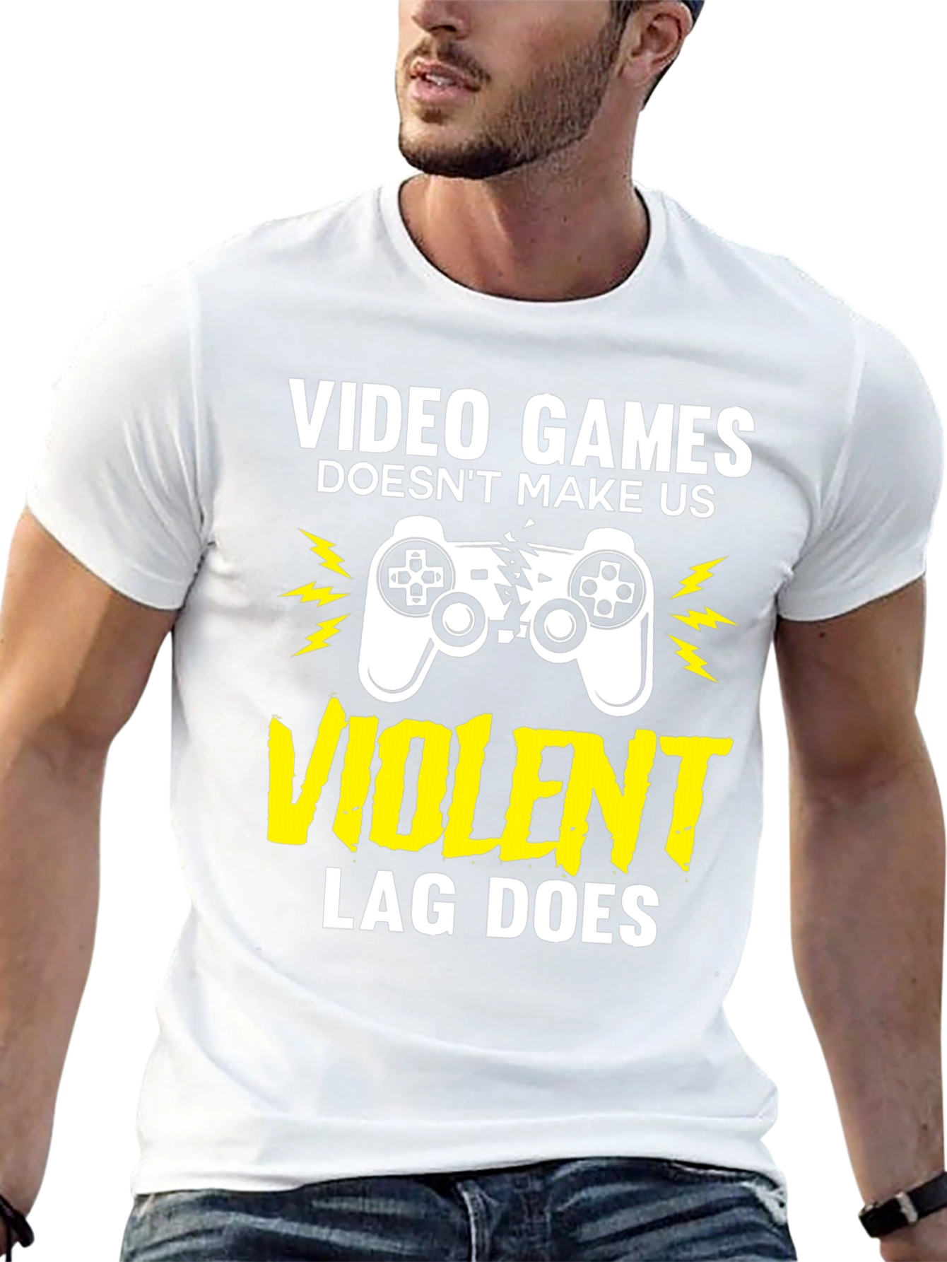 Video Games Violent Lag Funny Gamer T-Shirt