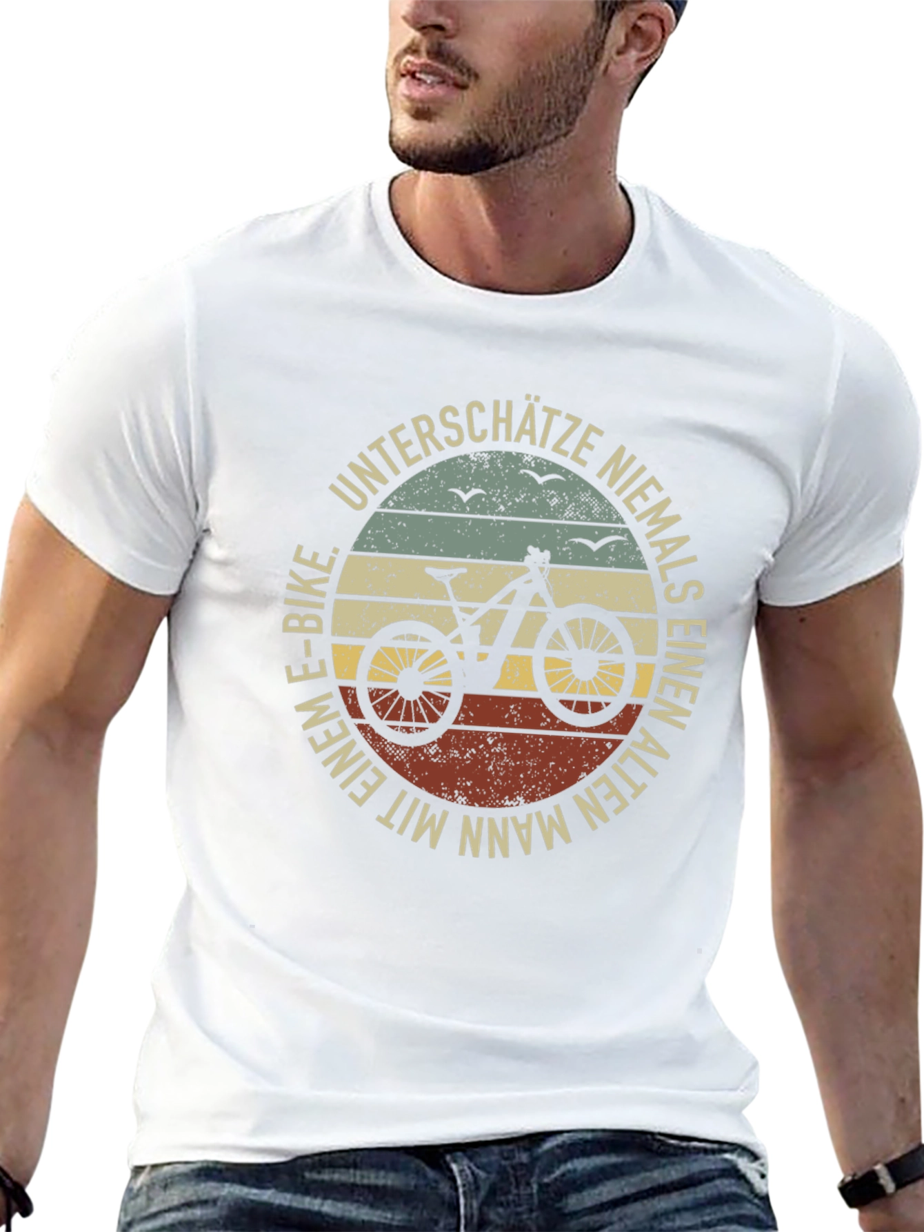 Old Man E-Bike Graphic Tee - Dont Underestimate!