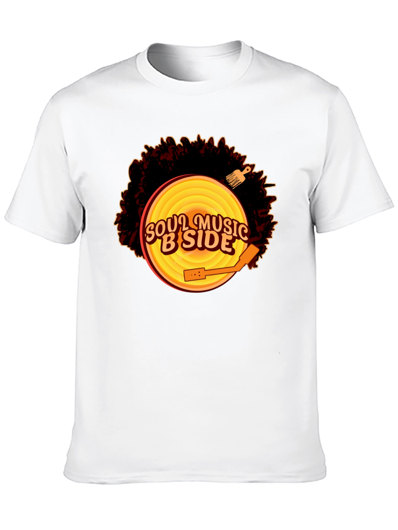 Soul Music B-Side Mens Black Graphic Tee