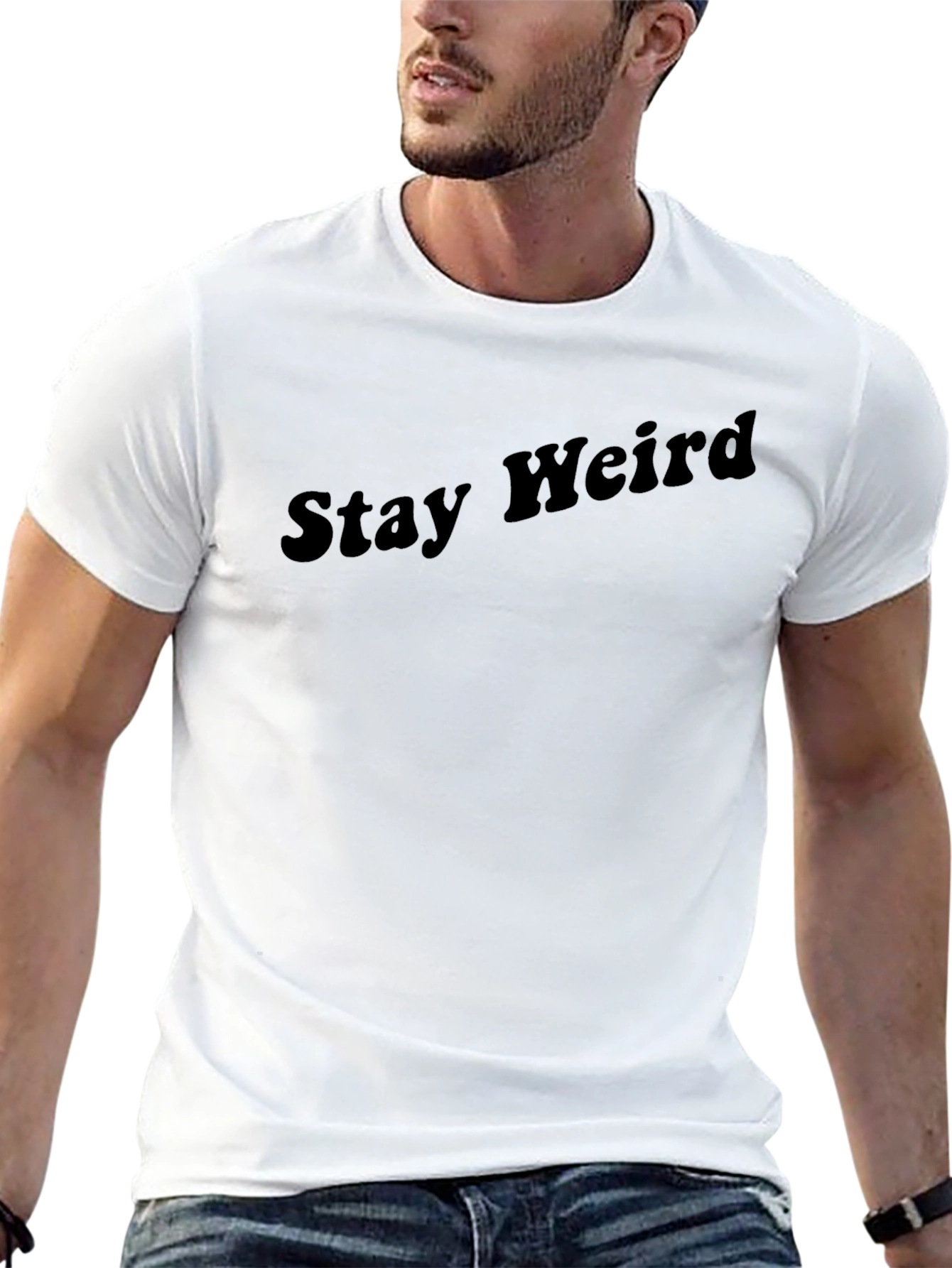 Stay Weird Black T-Shirt