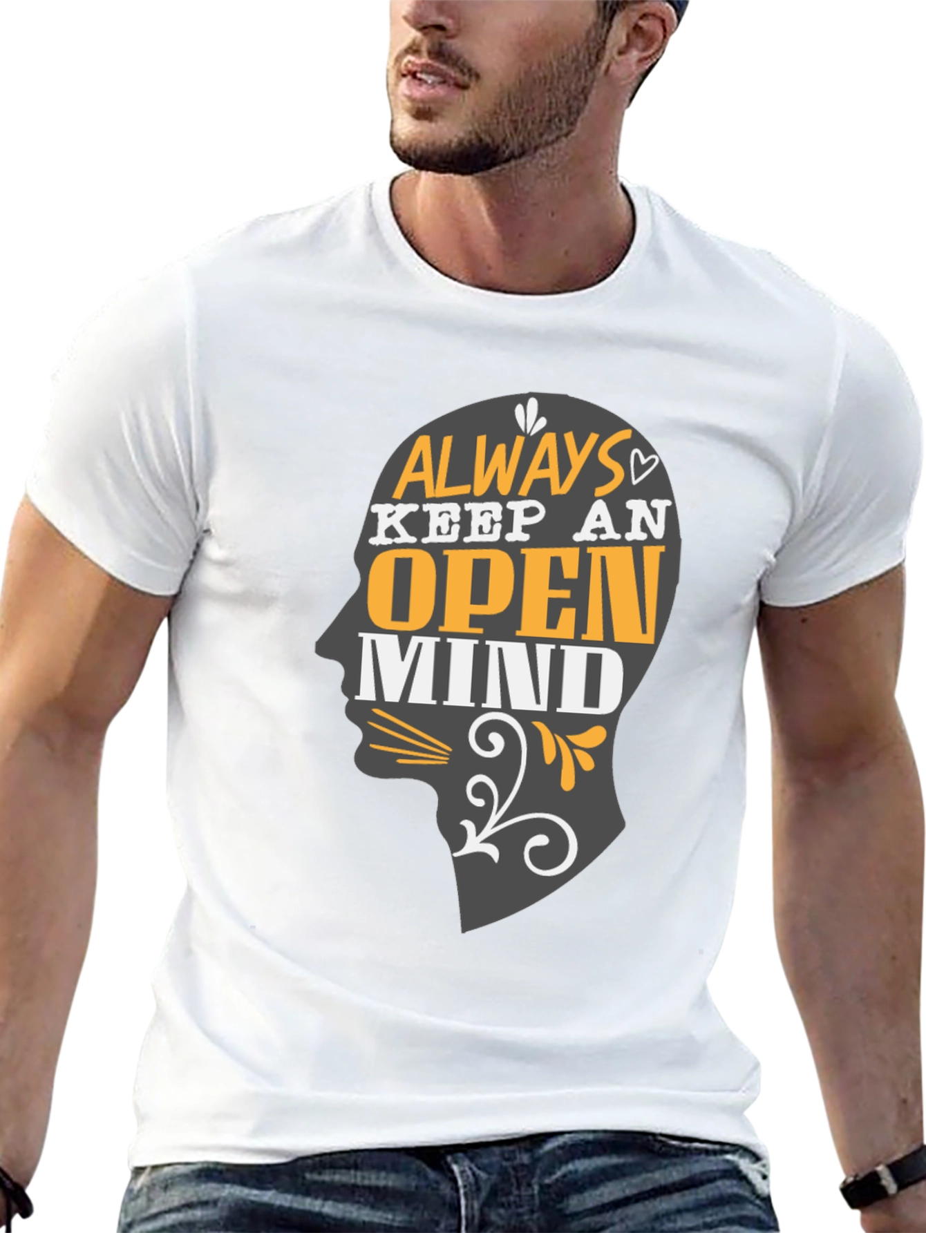 Open Mind T-Shirt - Graphic Print