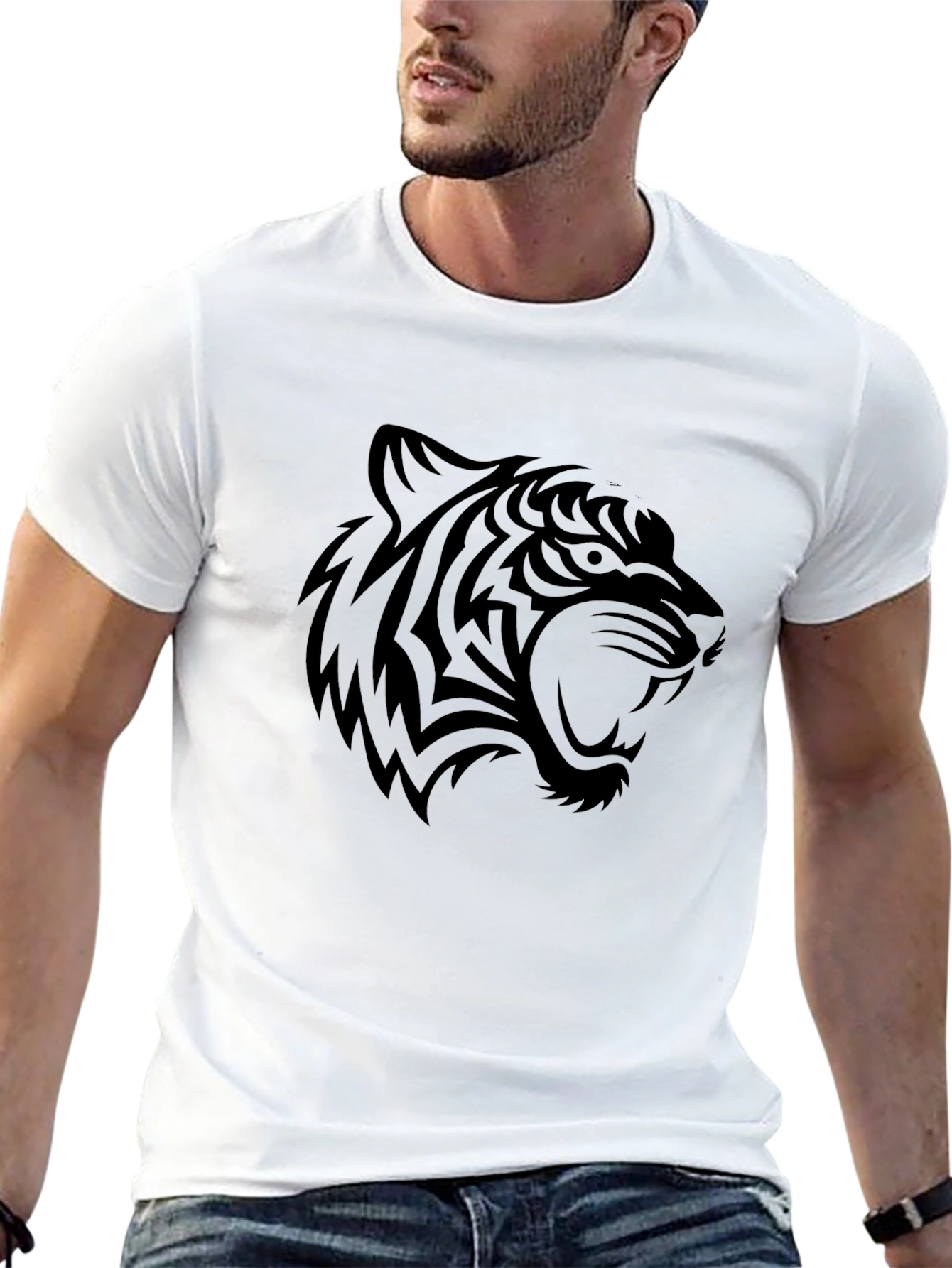 Black Tiger Graphic Tee - Mens