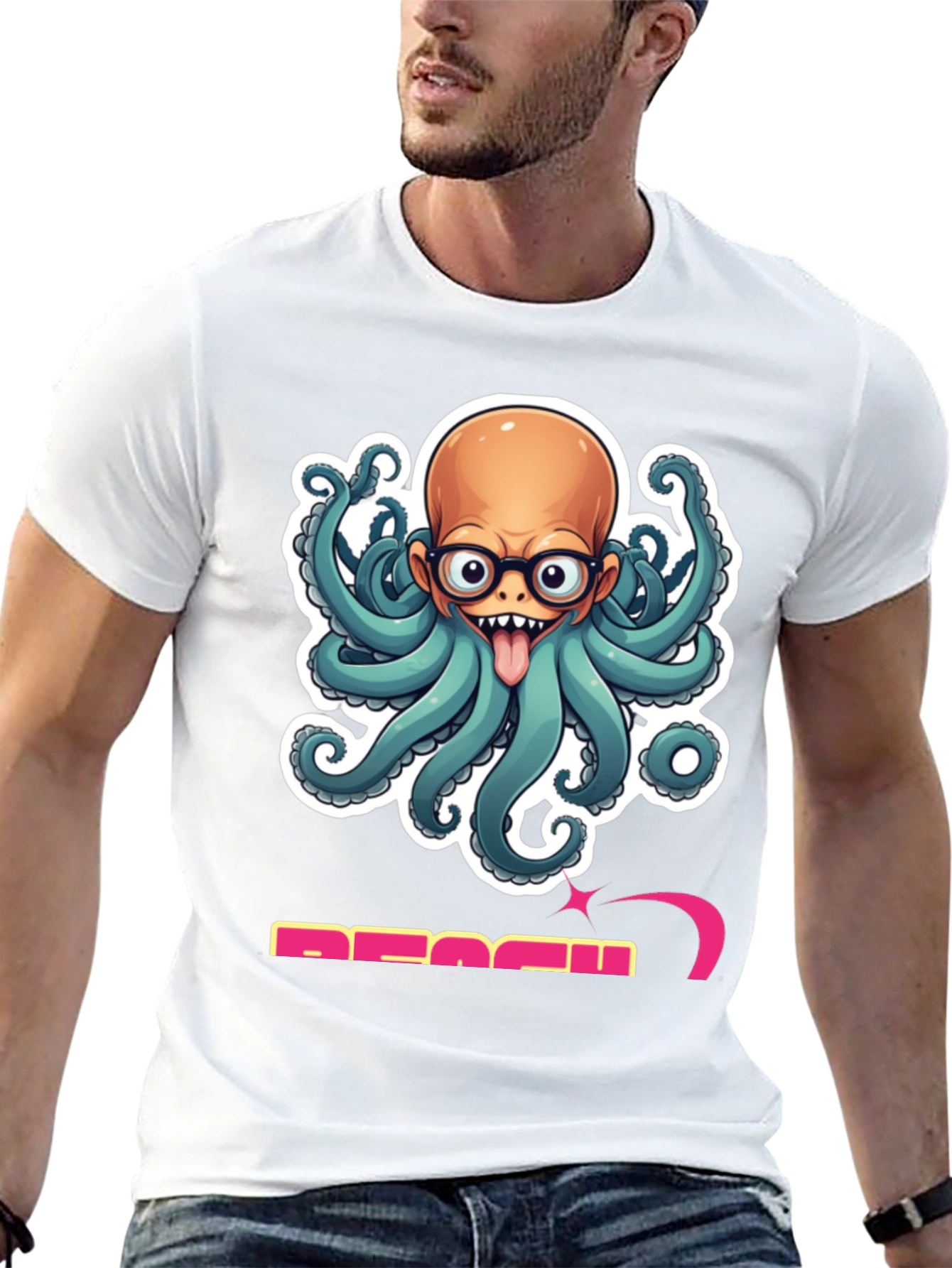 Octopus Bald Man T-Shirt