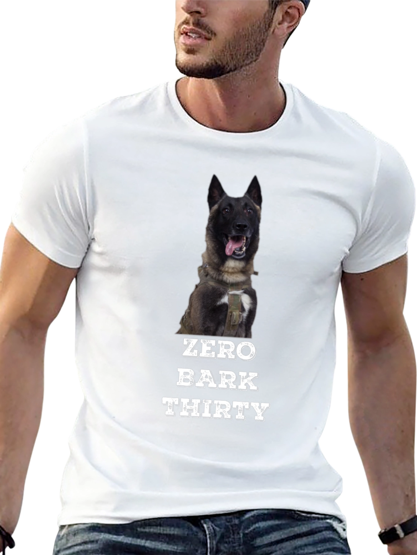 Zero Bark Thirty T-Shirt - Dog Lover Tee