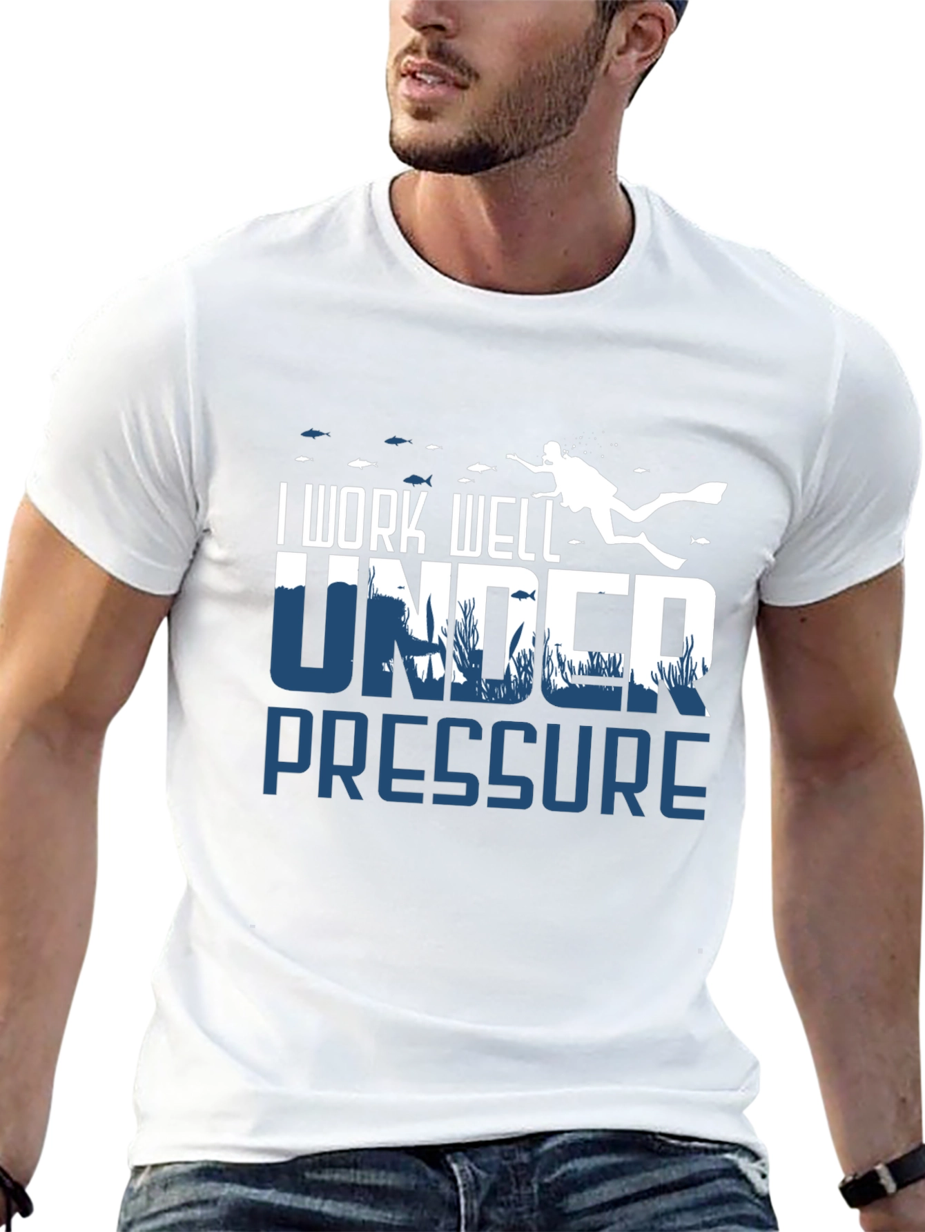 I Work Well Under Pressure Scuba Diving T-Shirt