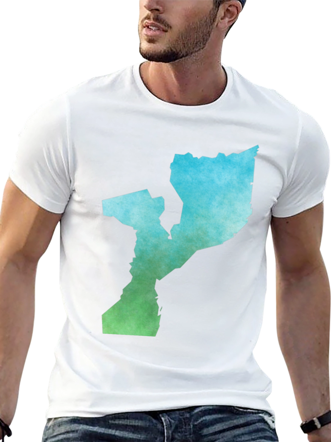 Mozambique Map T-Shirt - Gradient Country Pride