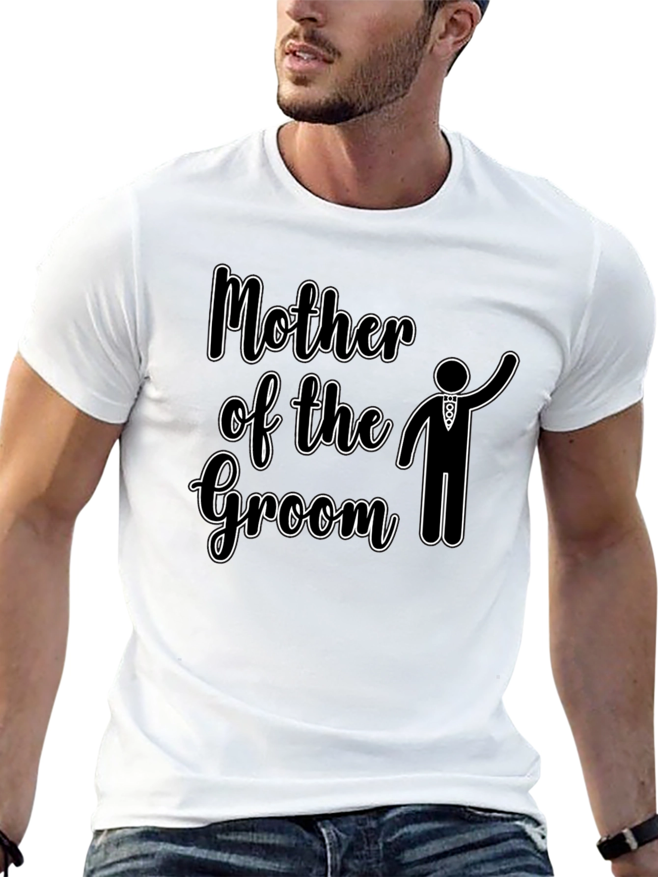 Mother of the Groom Wedding T-Shirt - Black