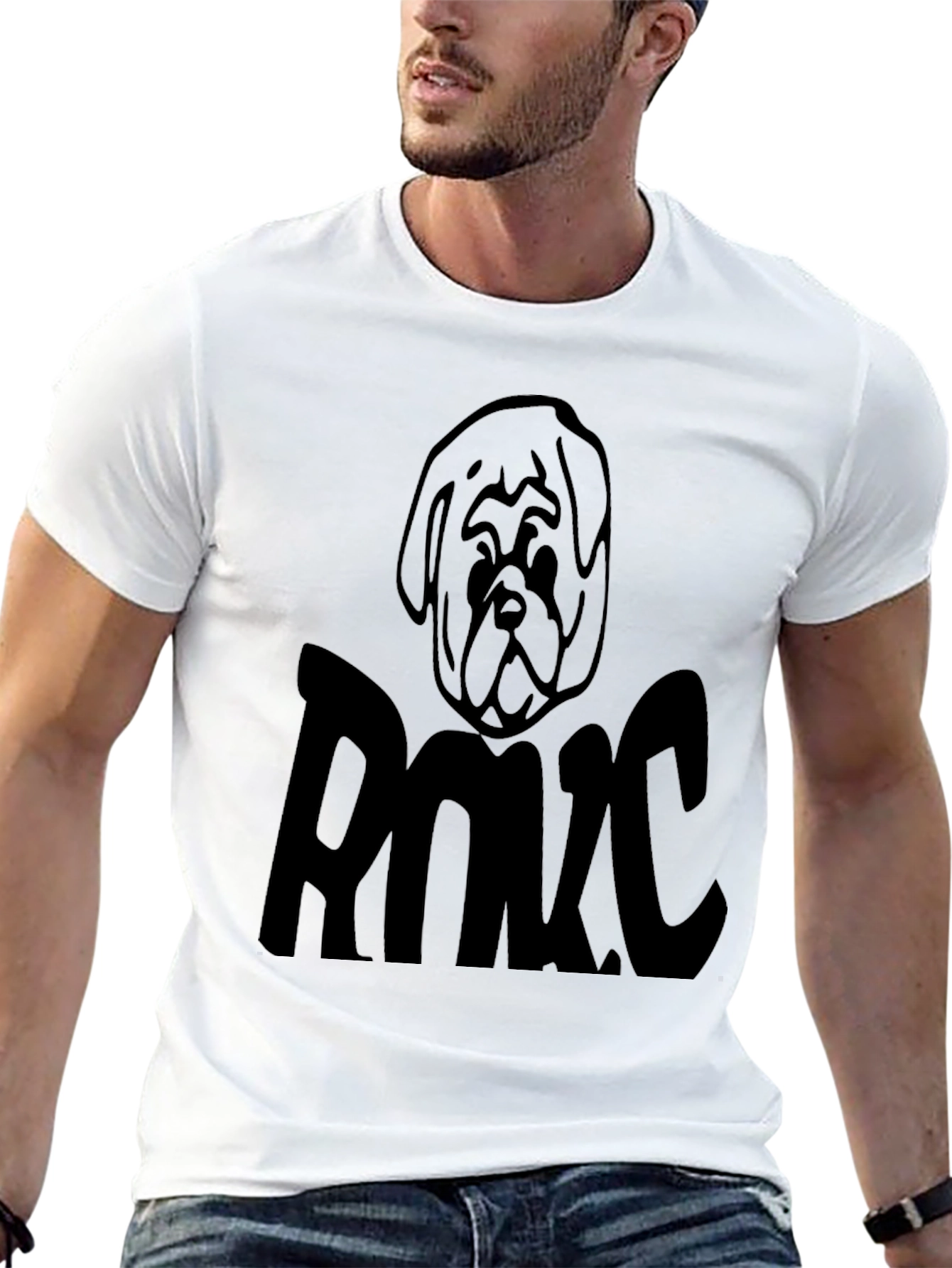 Dog Graphic Black T-Shirt