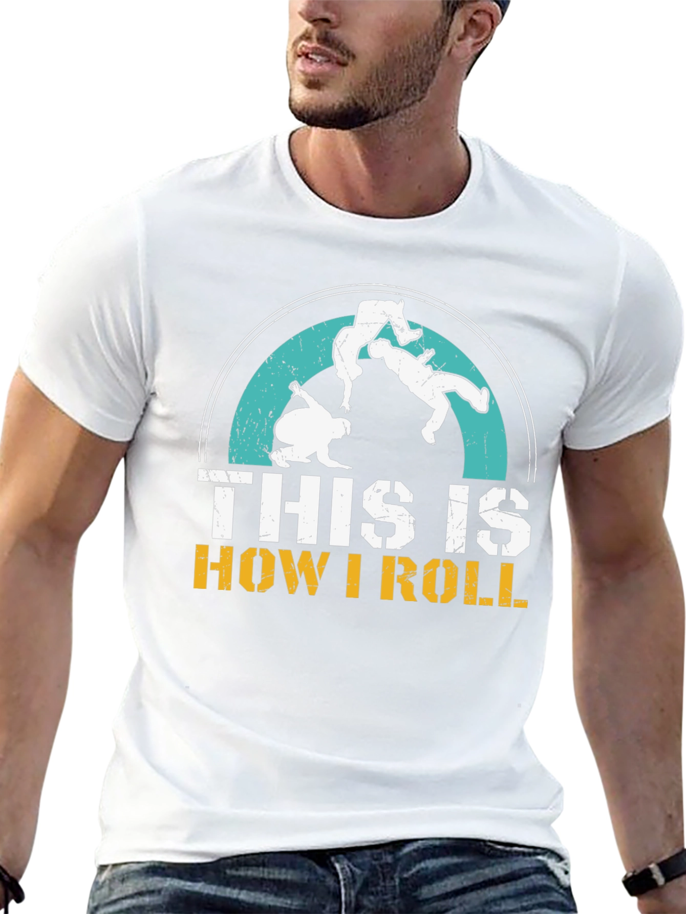 This is How I Roll Jiu Jitsu Black T-Shirt