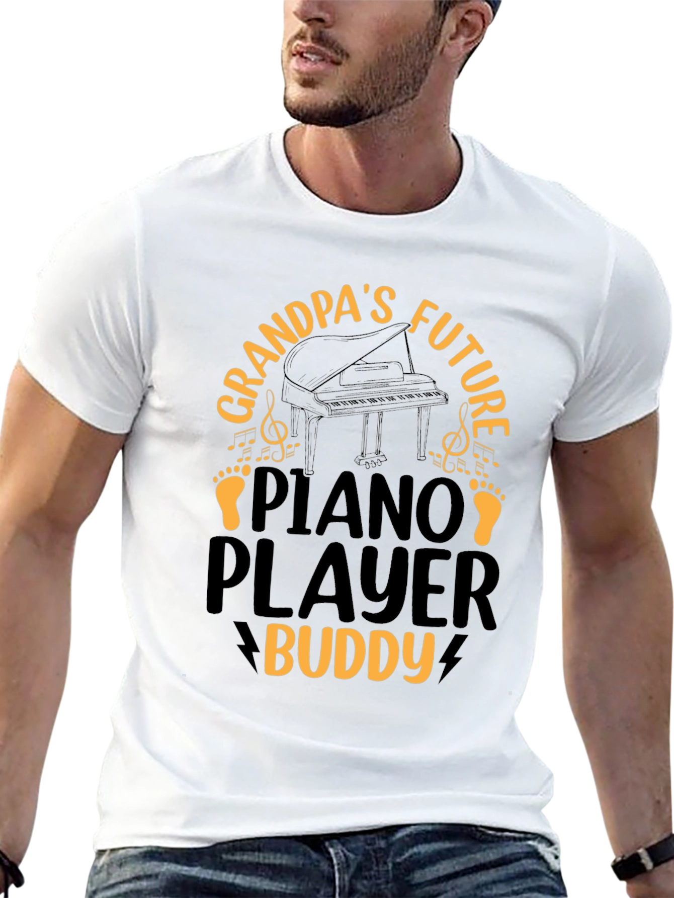 Grandpas Future Piano Player Buddy T-Shirt