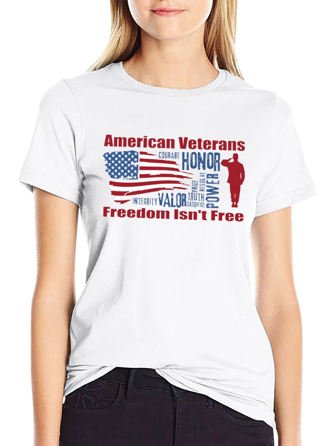 American Veterans Honor Graphic T-Shirt