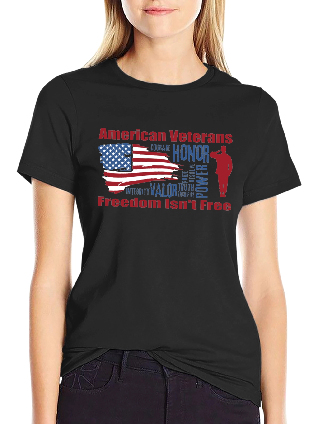 American Veterans Honor Graphic T-Shirt